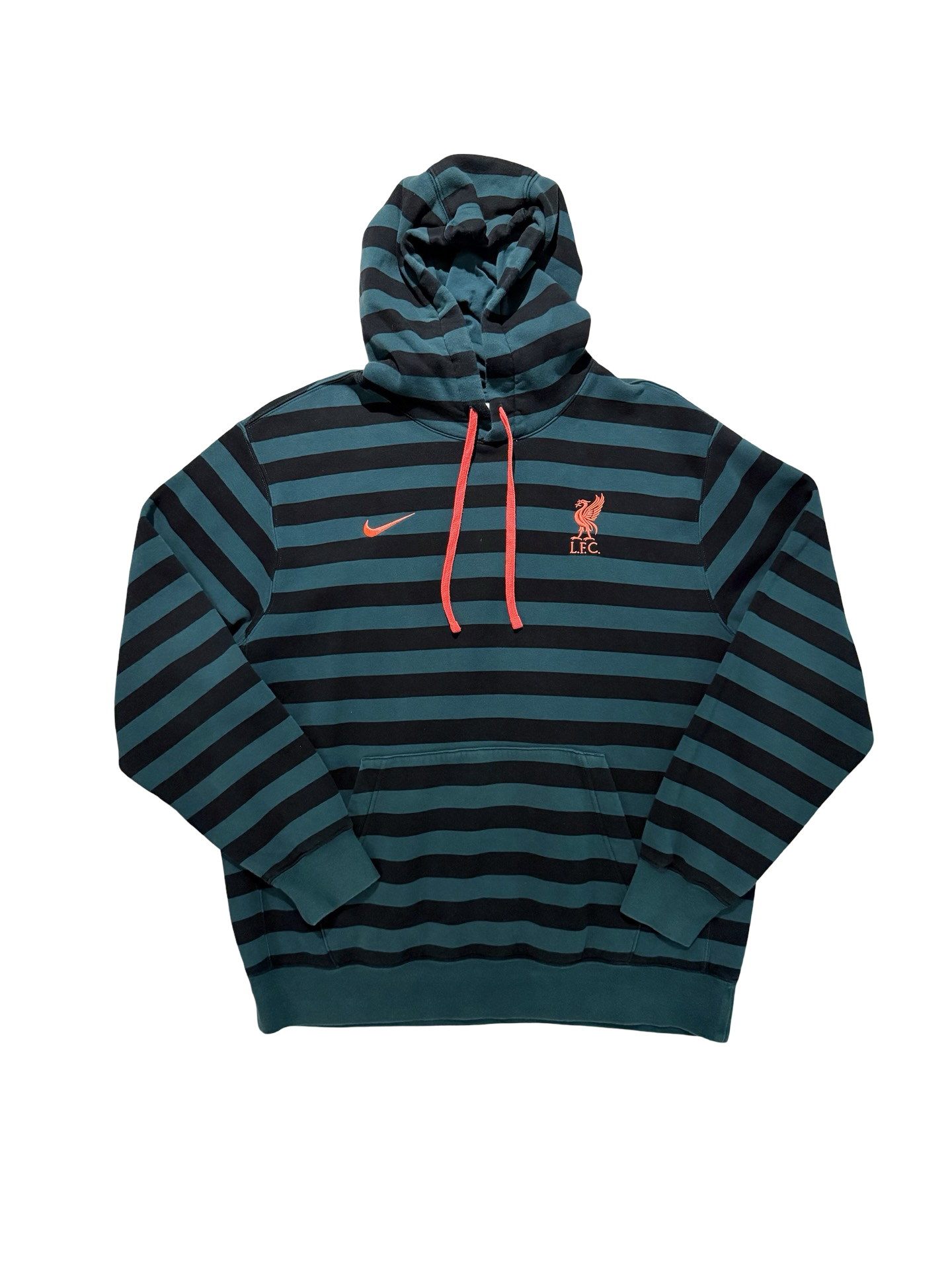 EPL Liverpool Fc Nike Teal Fleece Club Hoodie Size L