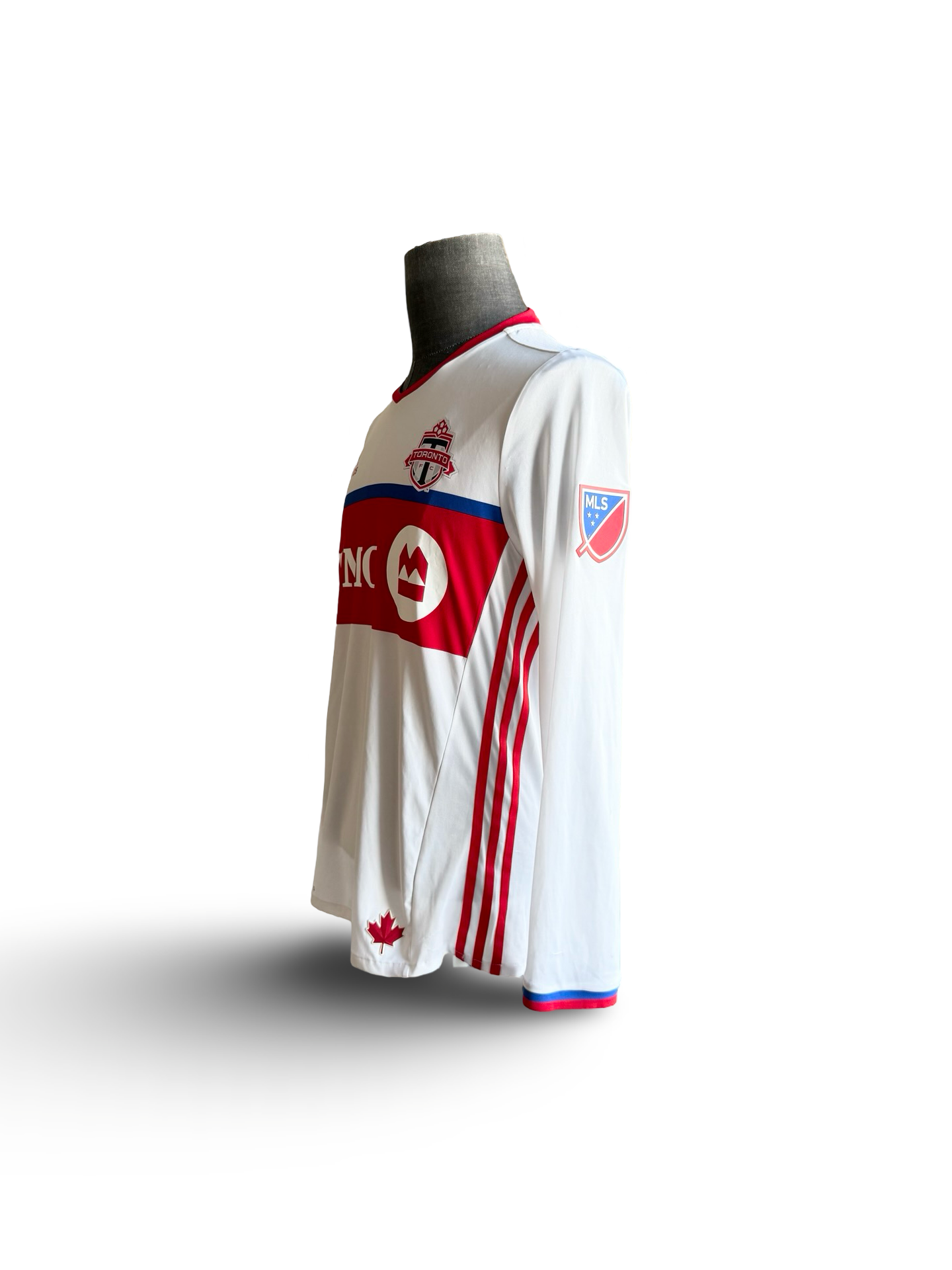 Soccer MLS Toronto FC 2016-17 Adidas TFC Football Long Sleeve Home Jersey Size M
