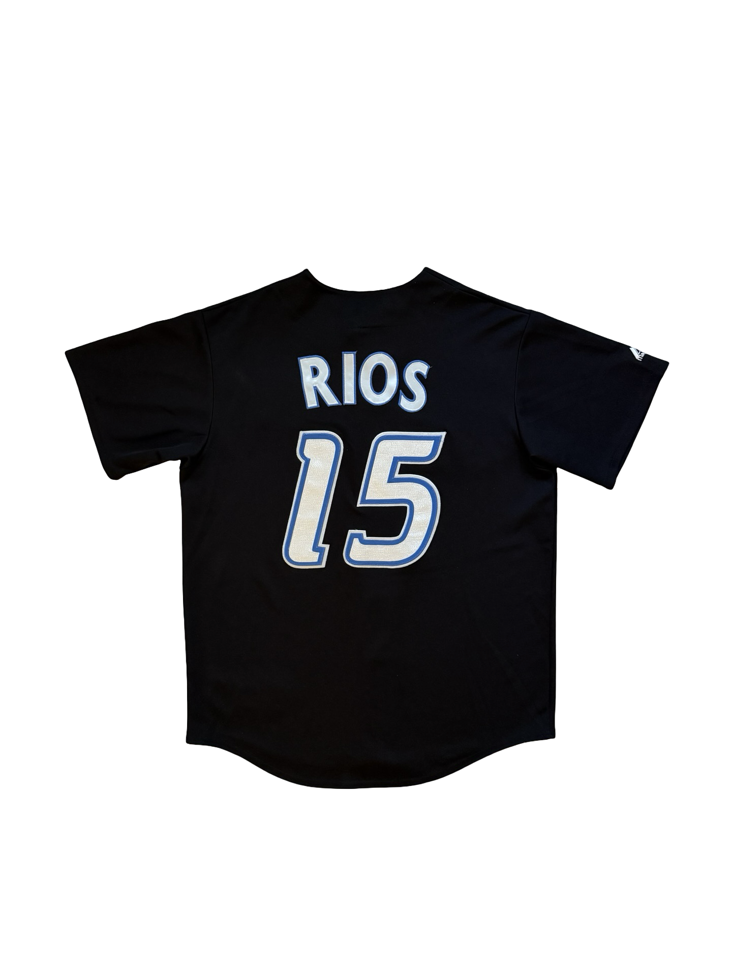 MLB Vtg Alex Rios 15 Toronto Blue Jays 2000’s Majestic Baseball Jersey Size L