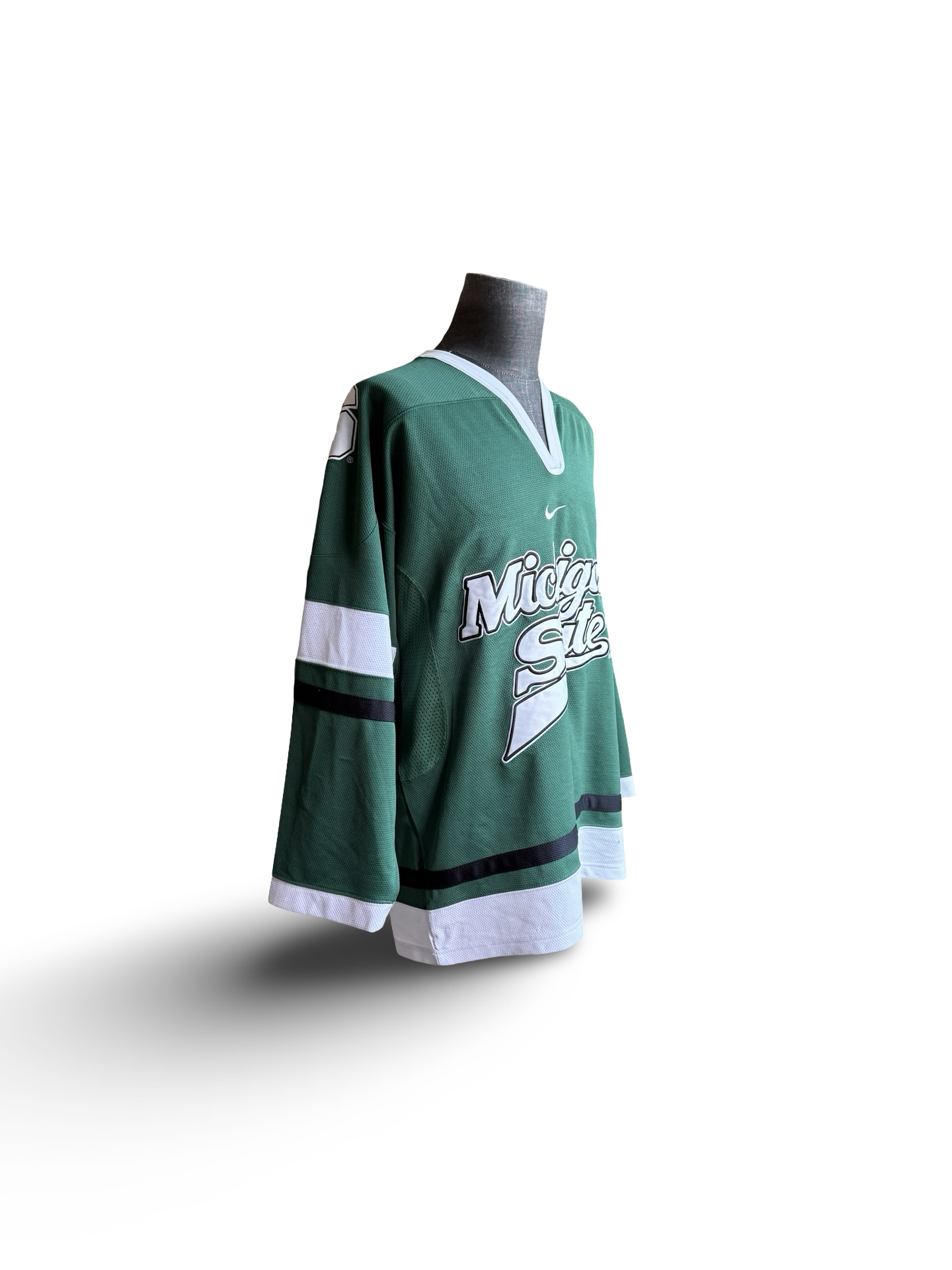 NCAA Vtg Michigan State Spartans Y2K Nike Hockey Jersey Size L