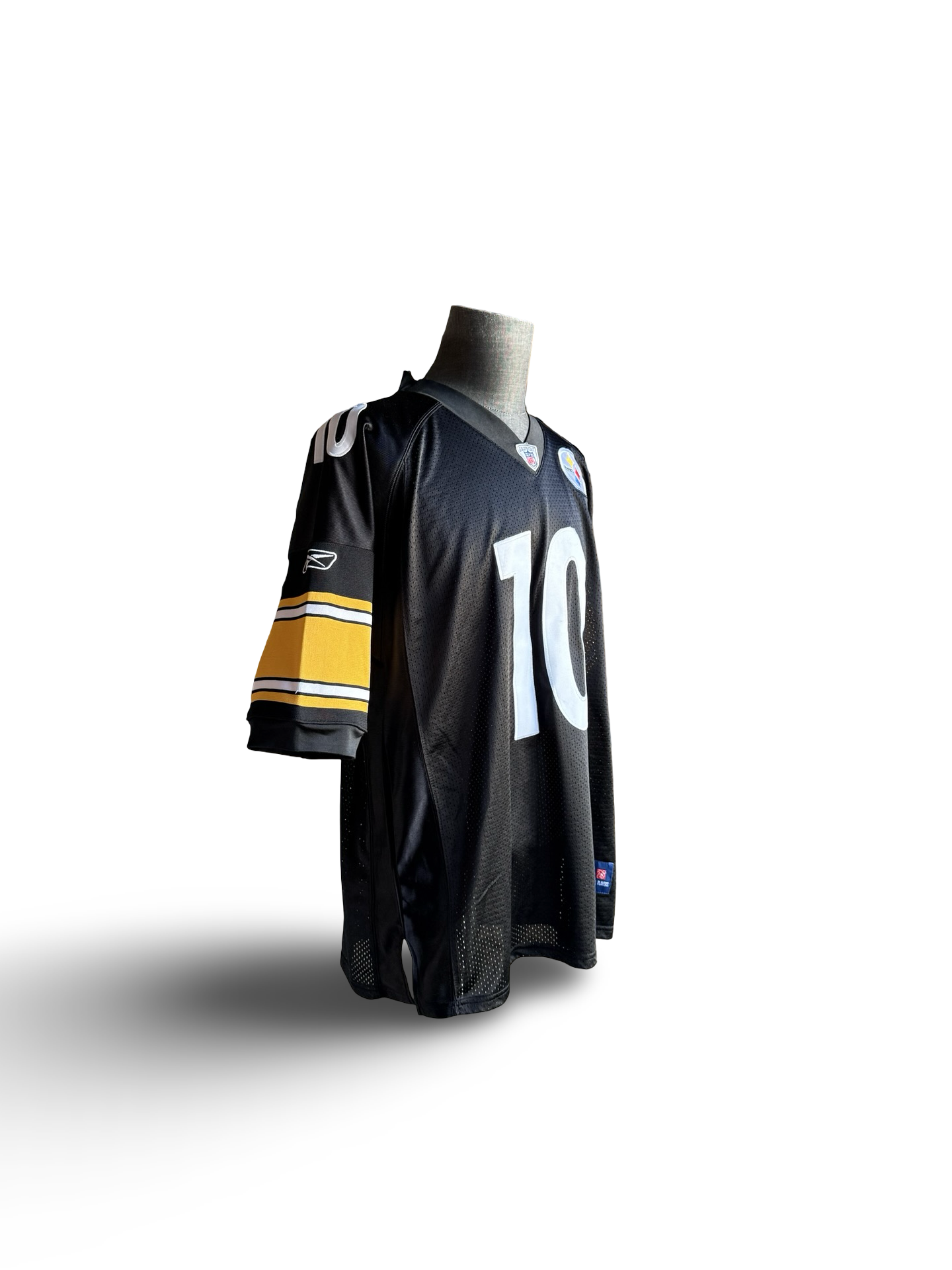 NFL Vtg Santonio Holmes 10 Pittsburgh Steelers Reebok Football Jersey Size L