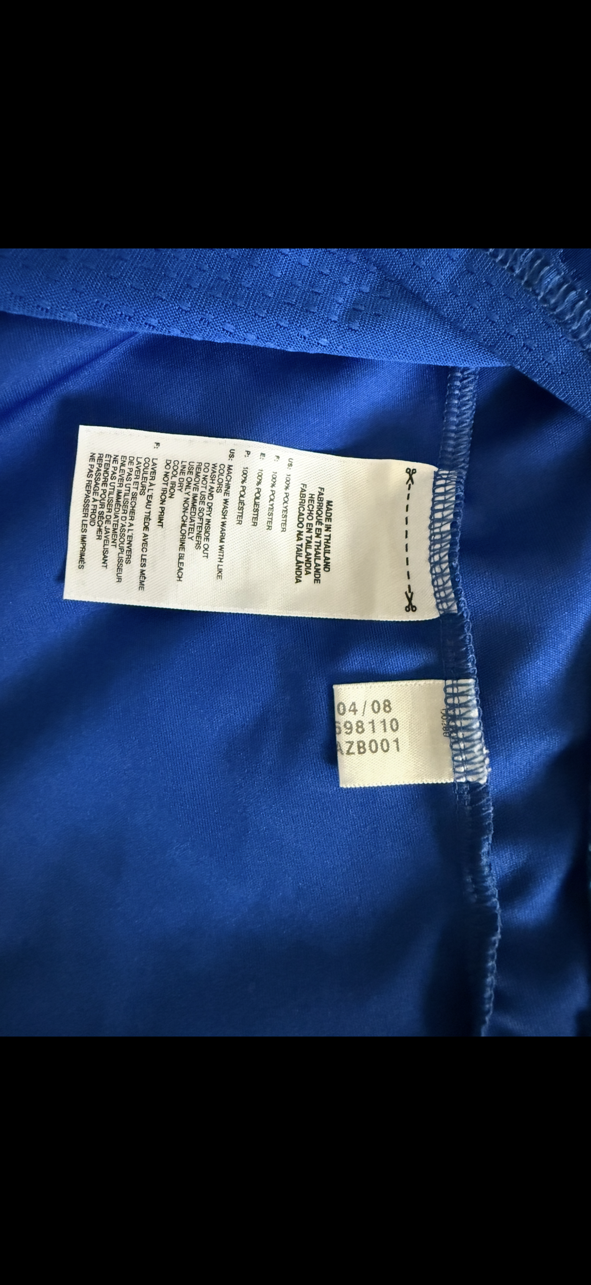 Soccer Real Madrid 2008/09 Adidas Football Away Jersey Size M