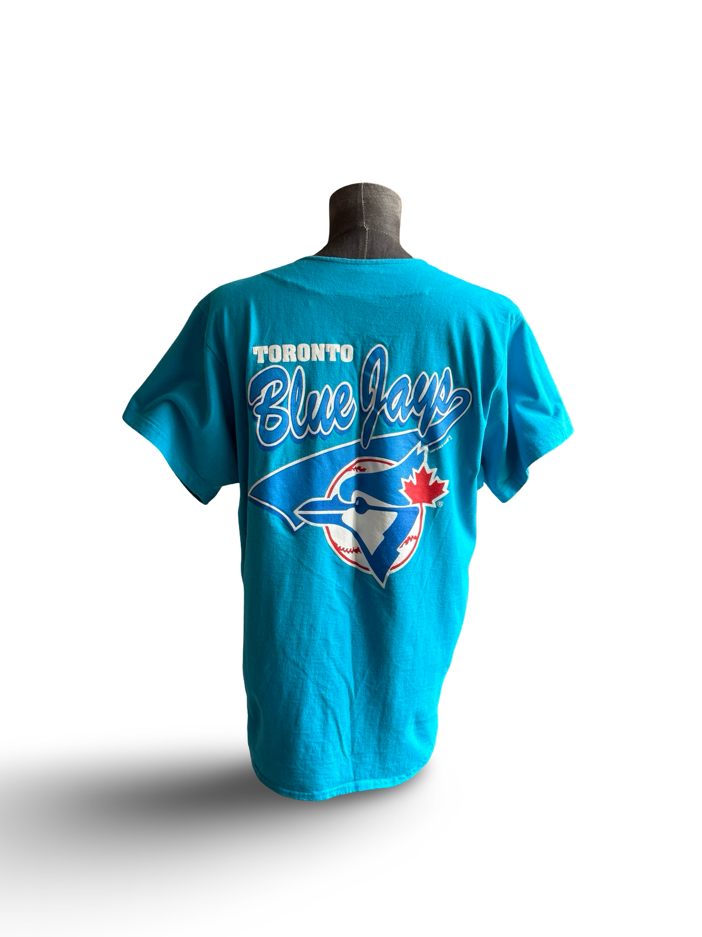 MLB Vtg 1992 Toronto Blue Jays Waves Baseball Jersey Size L