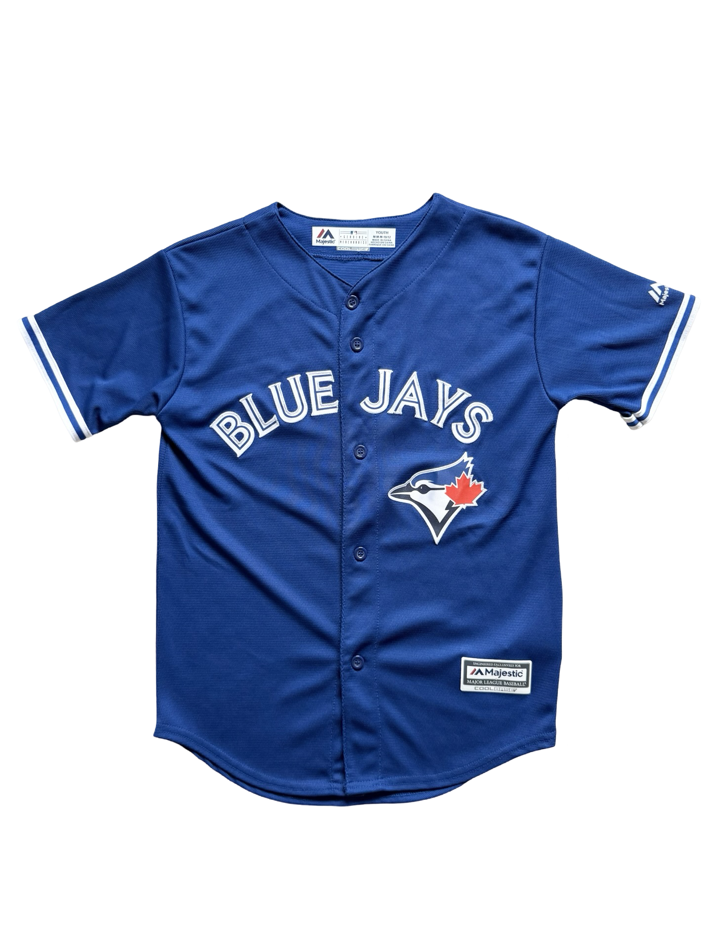 YOUTH MLB Josh Donaldson 20 Toronto Blue Jays Majestic Cool Base Baseball Jersey Size Youth M