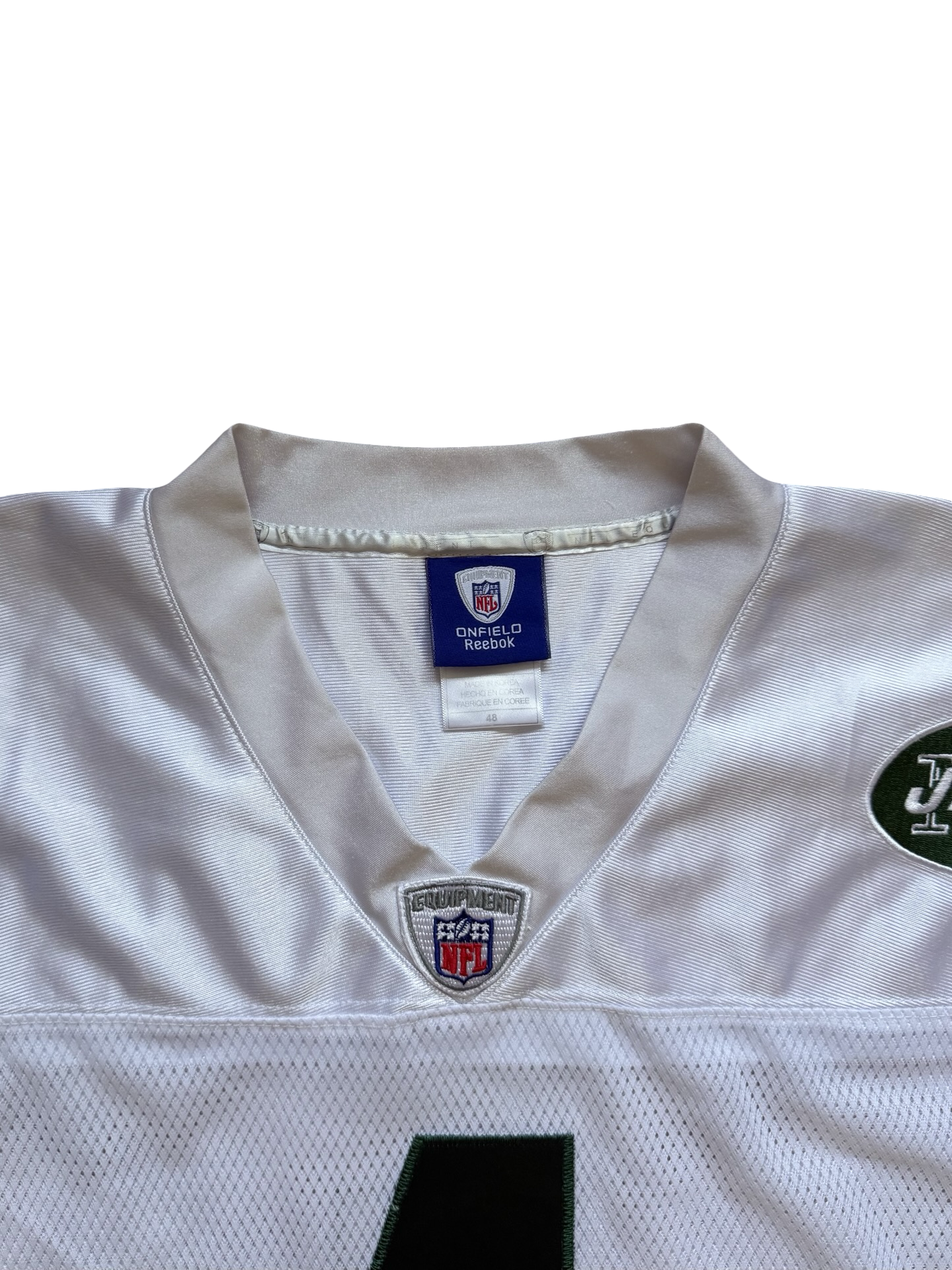 NFL Brett Farve 4 New York Jets Reebok Football Stitched Jersey Size XL