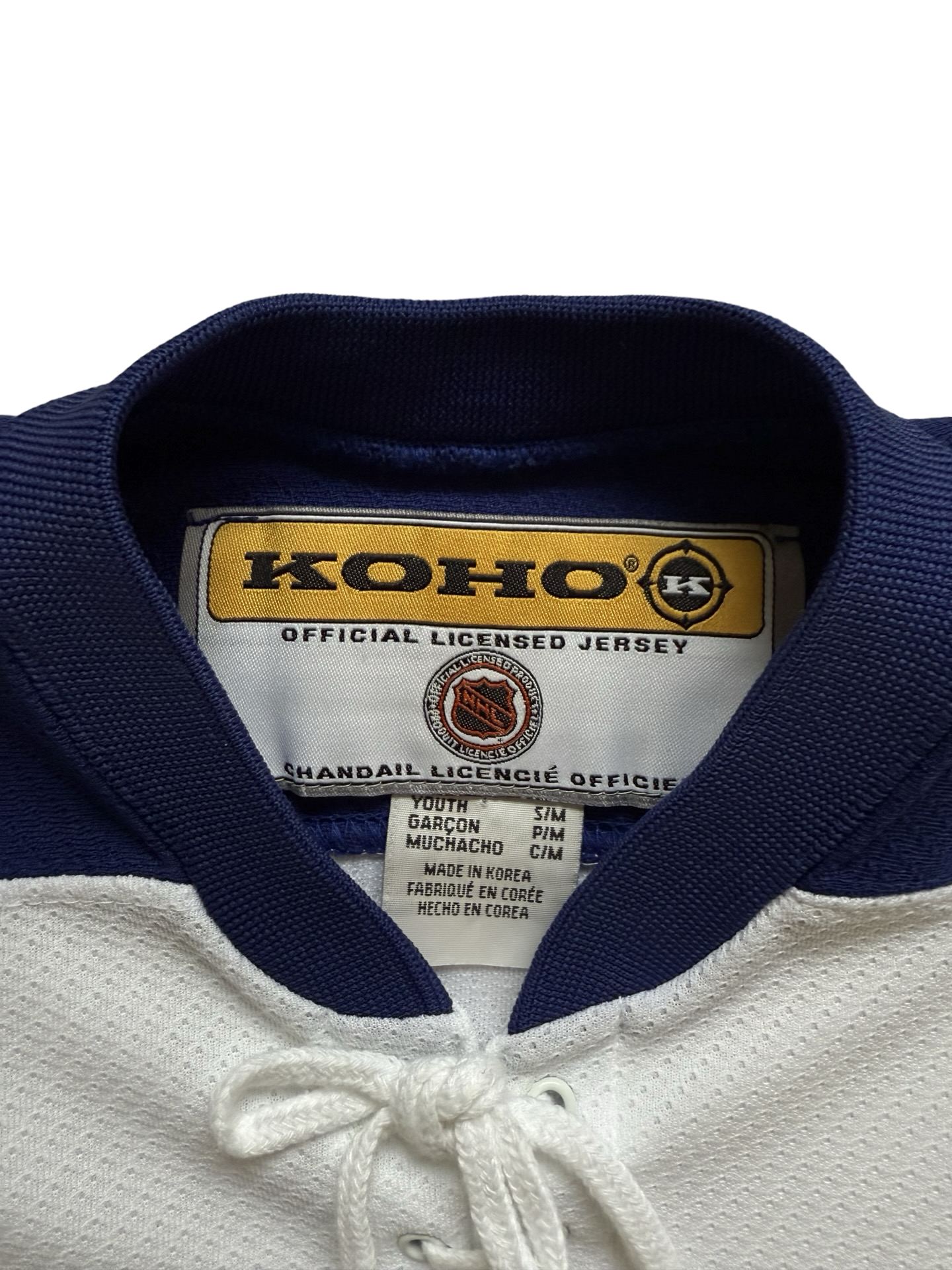 NHL Vtg 90’s Toronto Maple Leafs Koho Air Knit Jersey Size Youth S/M