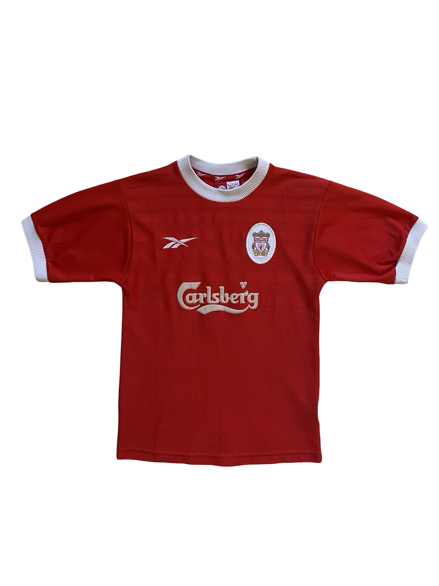 EPL Vtg Michael Owen 10 Liverpool FC 1999-00 Reebok Football Home Jersey            Size Youth L