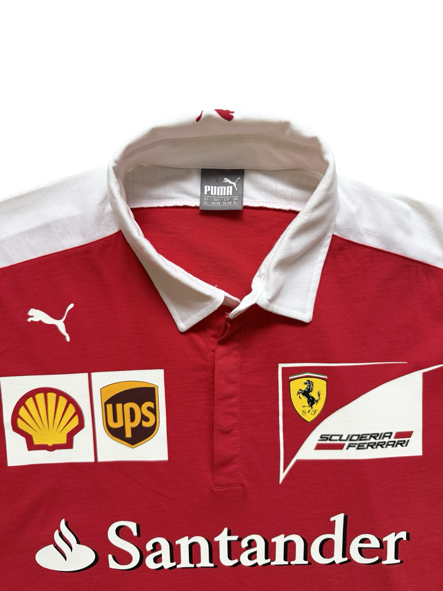 RACING F1 Scuderia Ferrari Puma Polo Team Shirt Size XL