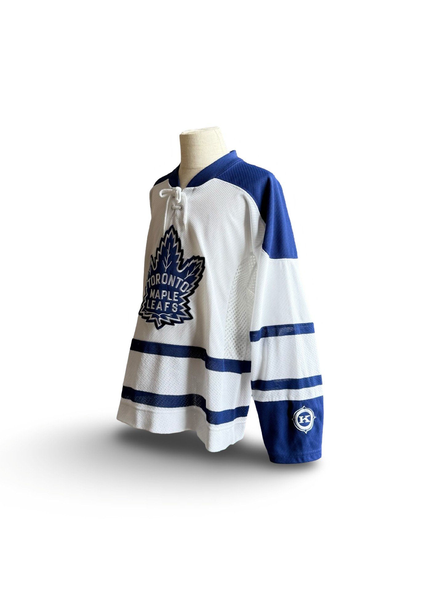 NHL Vtg 90’s Toronto Maple Leafs Koho Air Knit Jersey Size Youth S/M