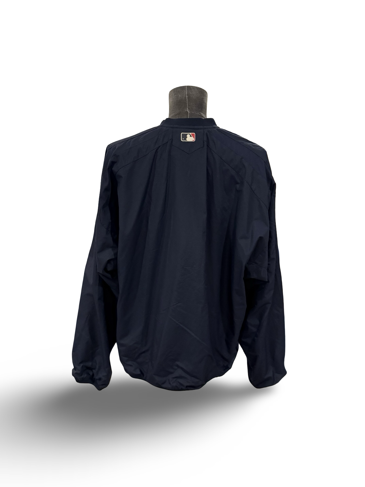 MLB Vtg New York Yankees Majestic 1/4 Zip Pullover Baseball Windbreaker Size XL