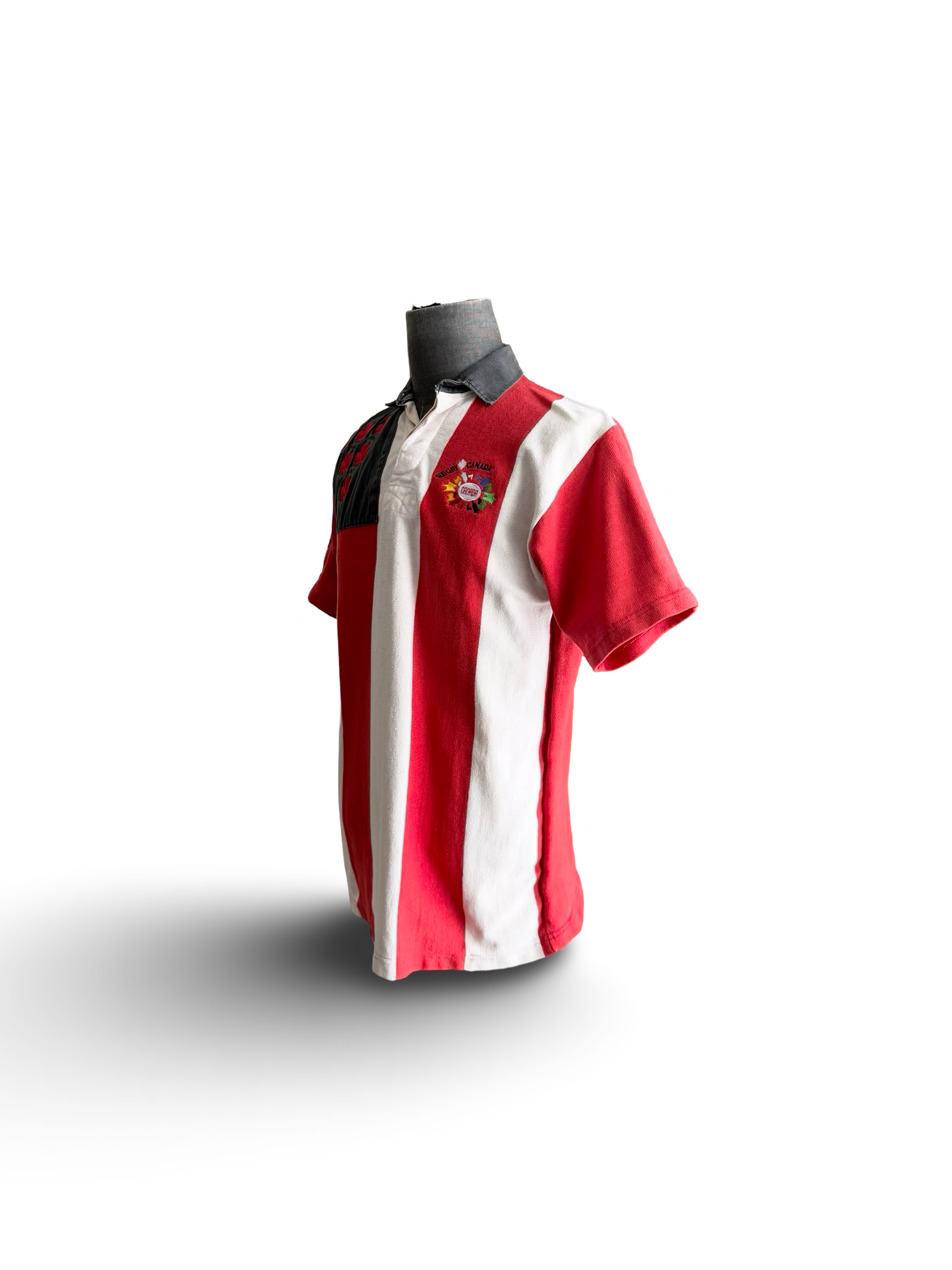 Rugby Union Vtg Rare Gareth Rees 10 Canada National Team 90’s Cotton Oxford Rugby Jersey Size XL