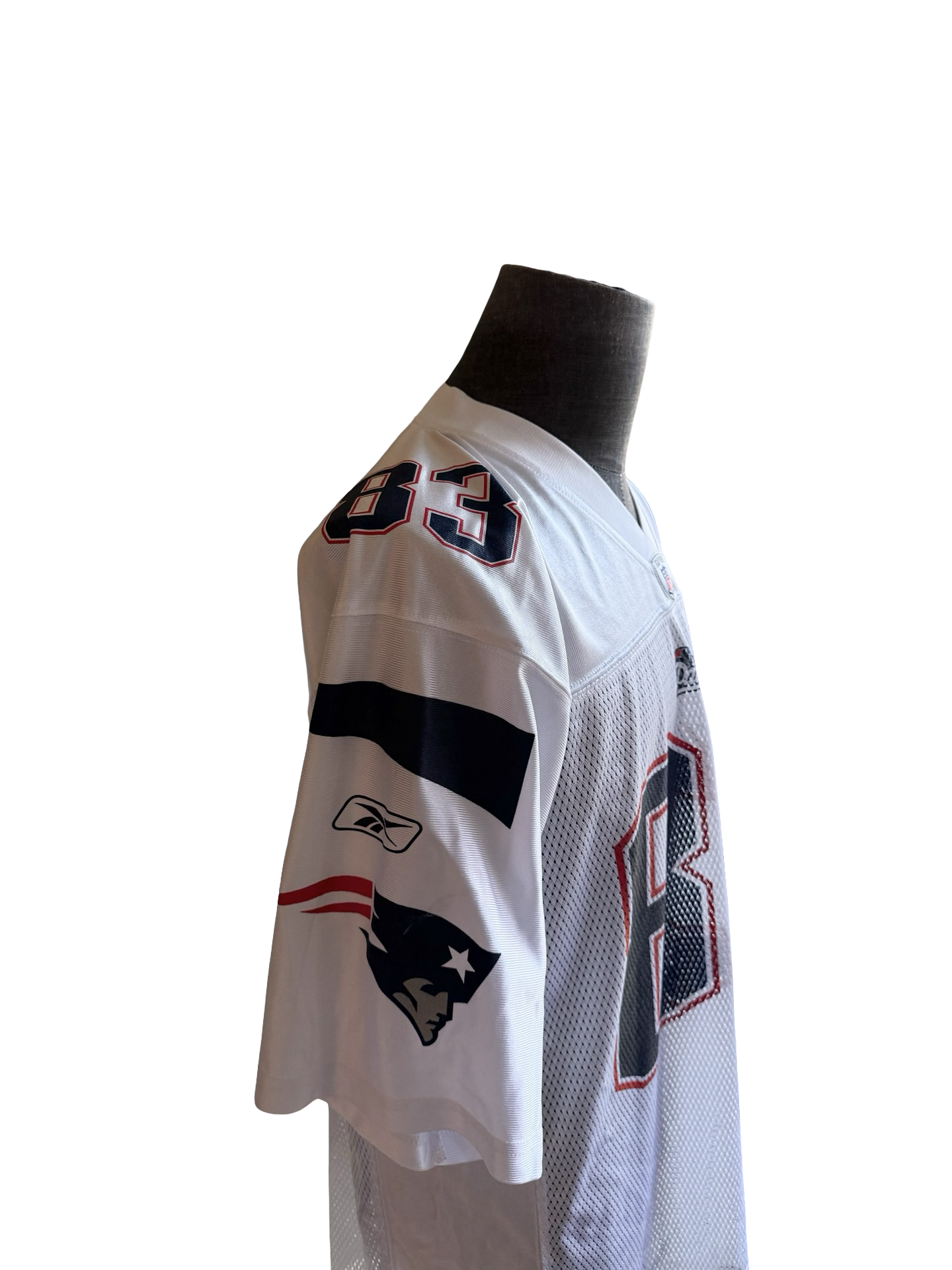 NFL Wes Welker 83 New England Patriots On Field Reebok Football Jersey Size M
