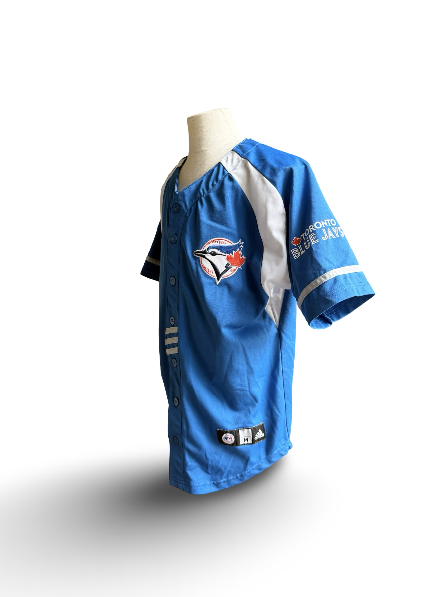 YOUTH MLB Brett Lawrie 13 Toronto Blue Jays Adidas Retro Baseball Jersey Size Youth M