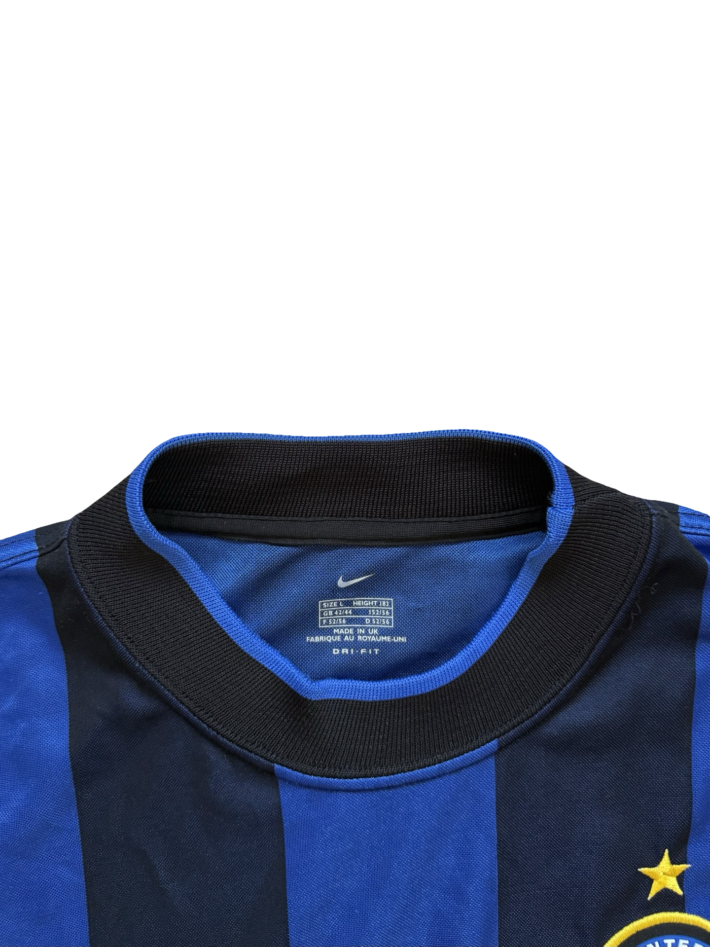Soccer Vtg Inter Milan 1999/00 Nike Pirelli Football Home Jersey Size L
