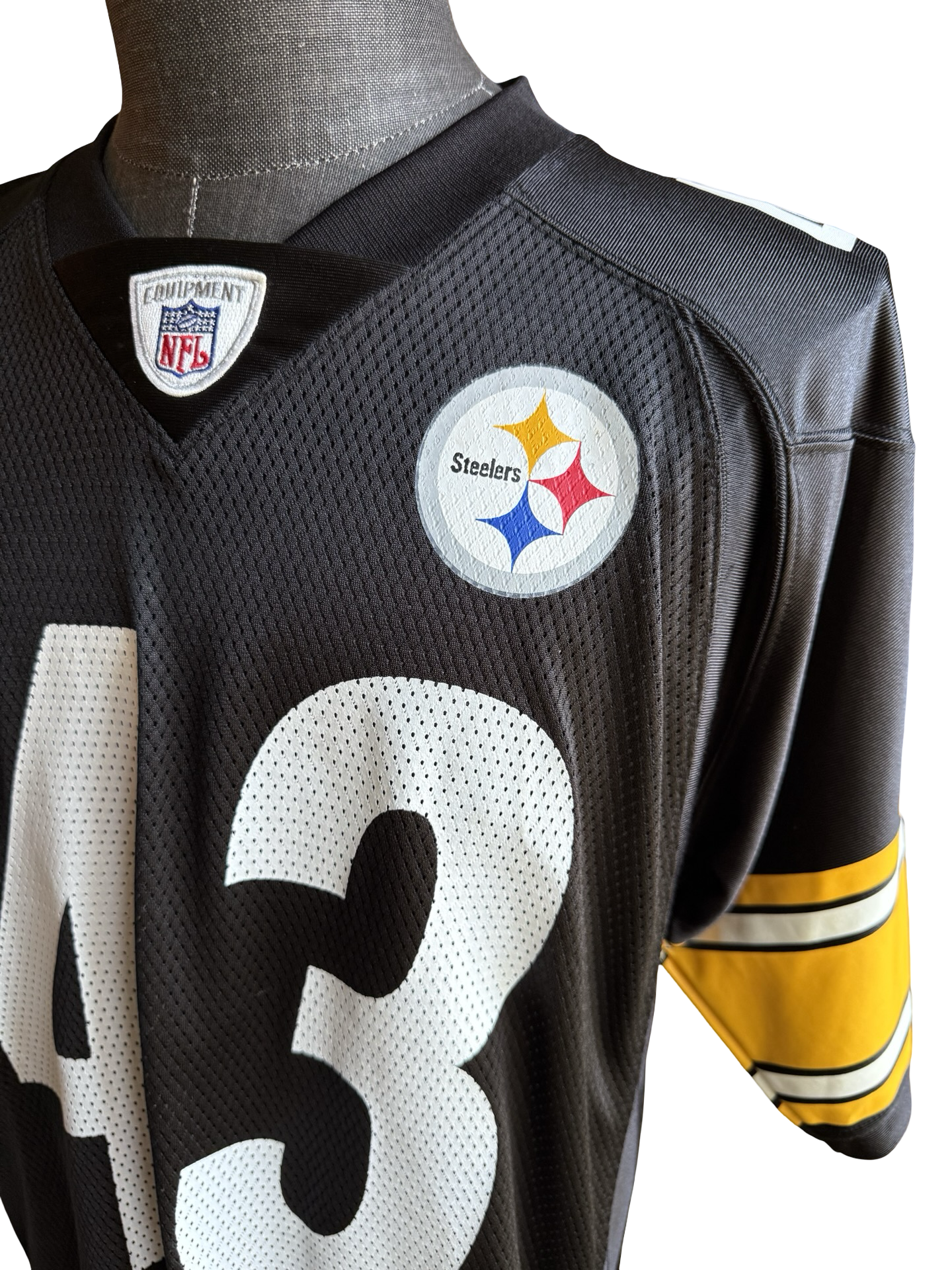 NFL Vtg Troy Polamalu 43 Pittsburgh Steelers Reebok Football Jersey Size M