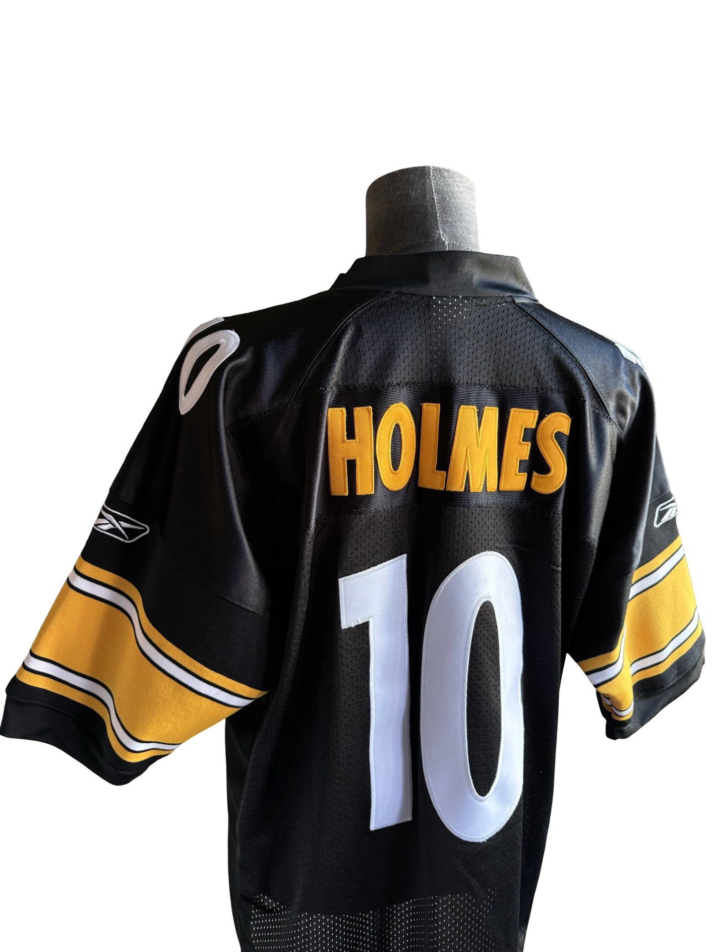 NFL Vtg Santonio Holmes 10 Pittsburgh Steelers Reebok Football Jersey Size L