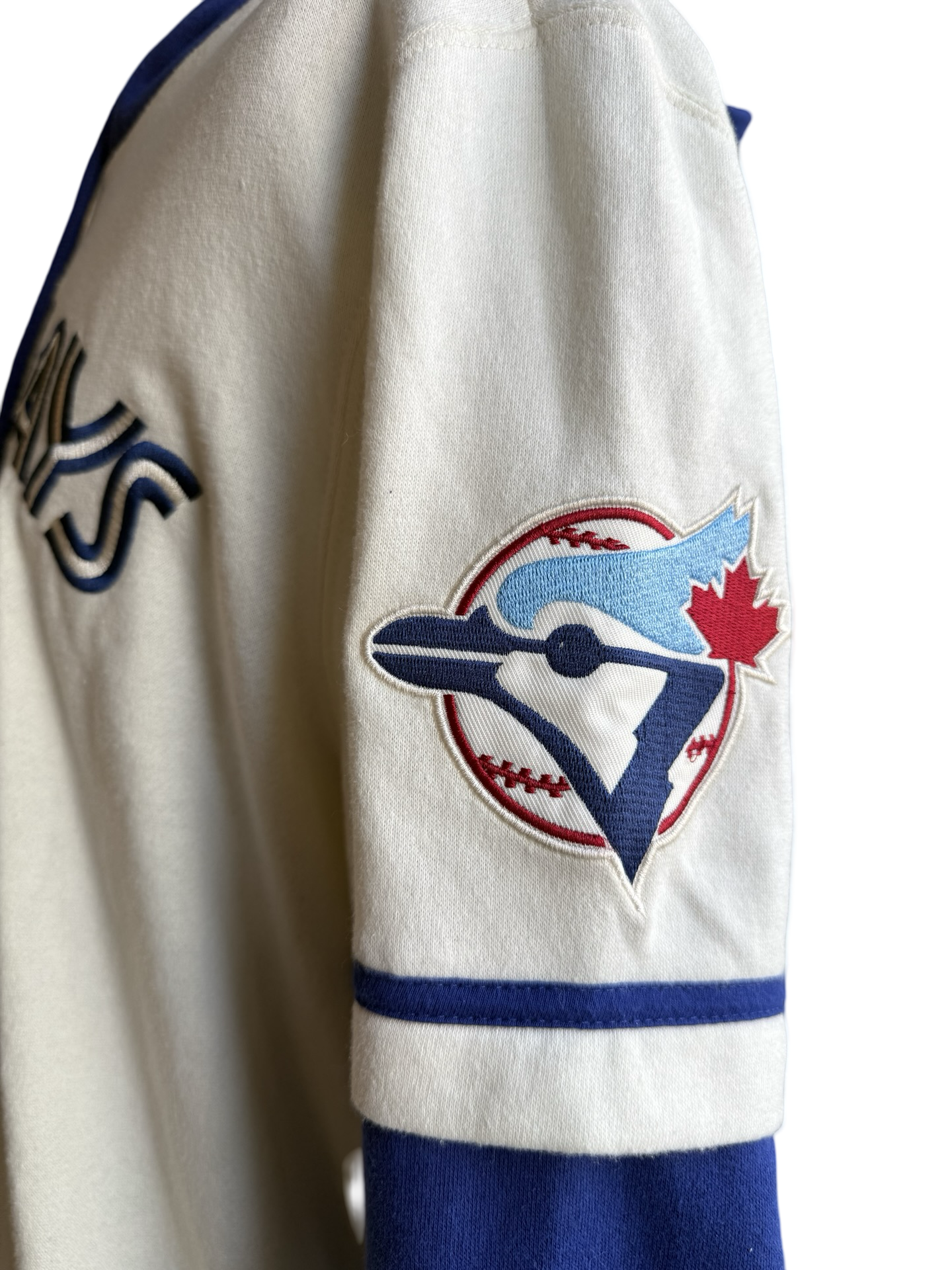 MLB Toronto Blue Jays ‘47 Cream Trifecta Shortstop Pullover Hoodie Size M