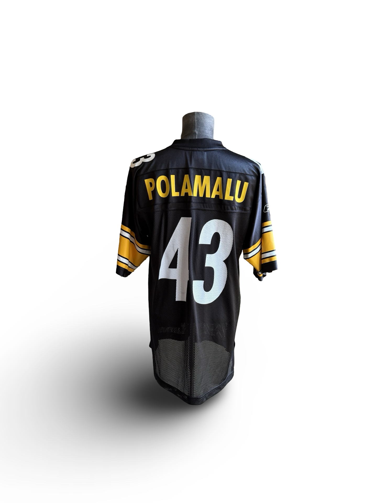 NFL Vtg Troy Polamalu 43 Pittsburgh Steelers Reebok Football Jersey Size M
