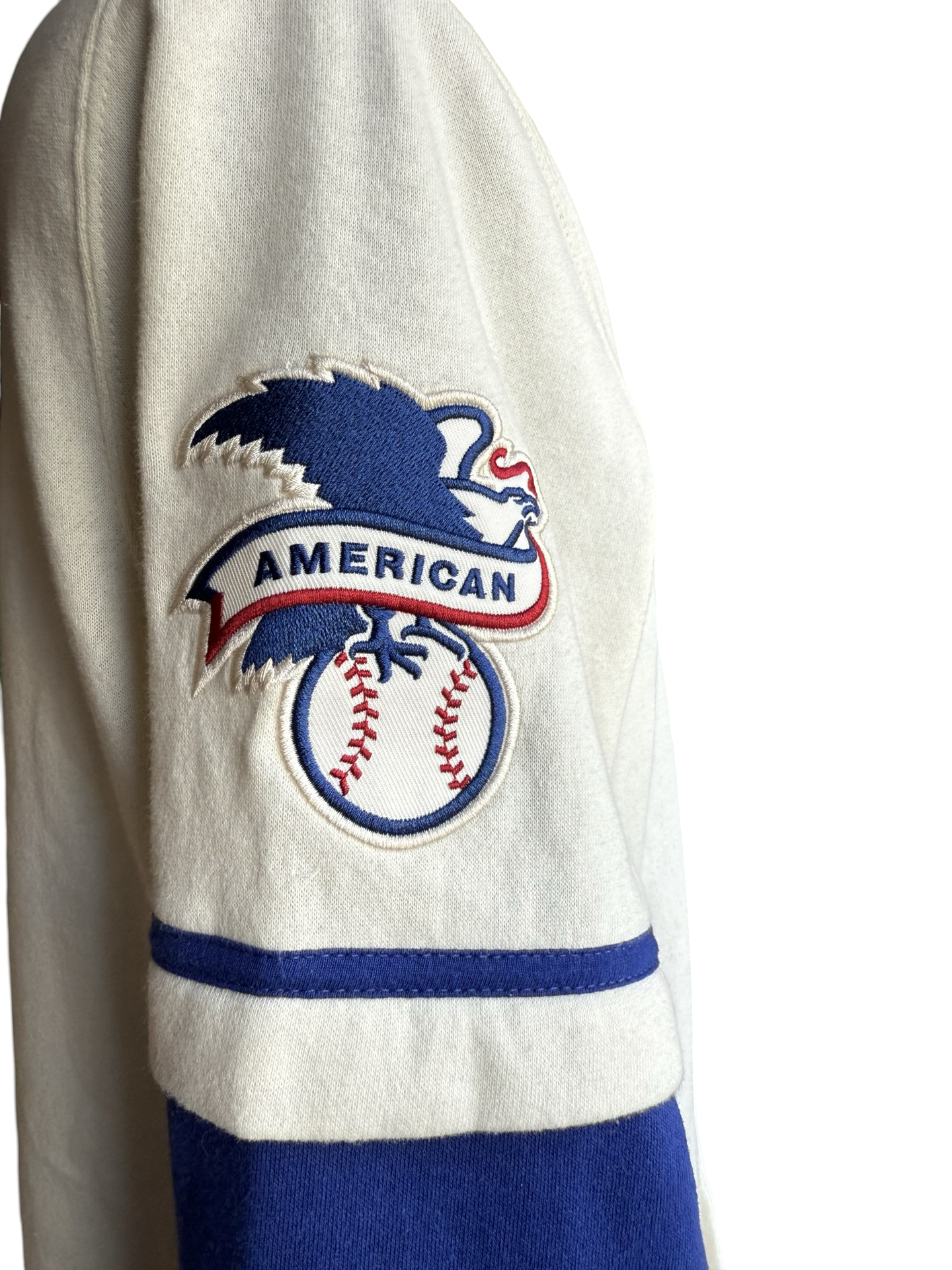 MLB Toronto Blue Jays ‘47 Cream Trifecta Shortstop Pullover Hoodie Size M