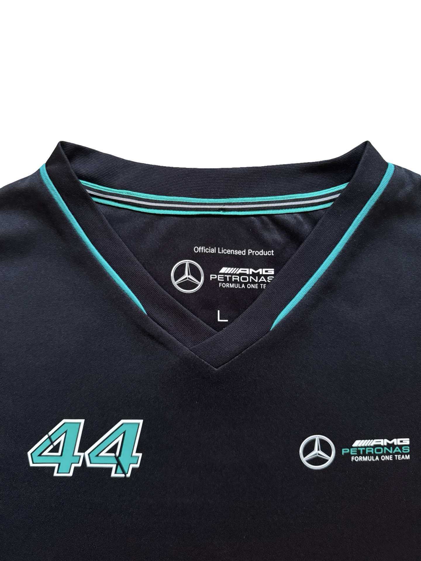 RACING F1 Lewis Hamilton 44 Mercedes AMG Petronas Team T-Shirt Size L