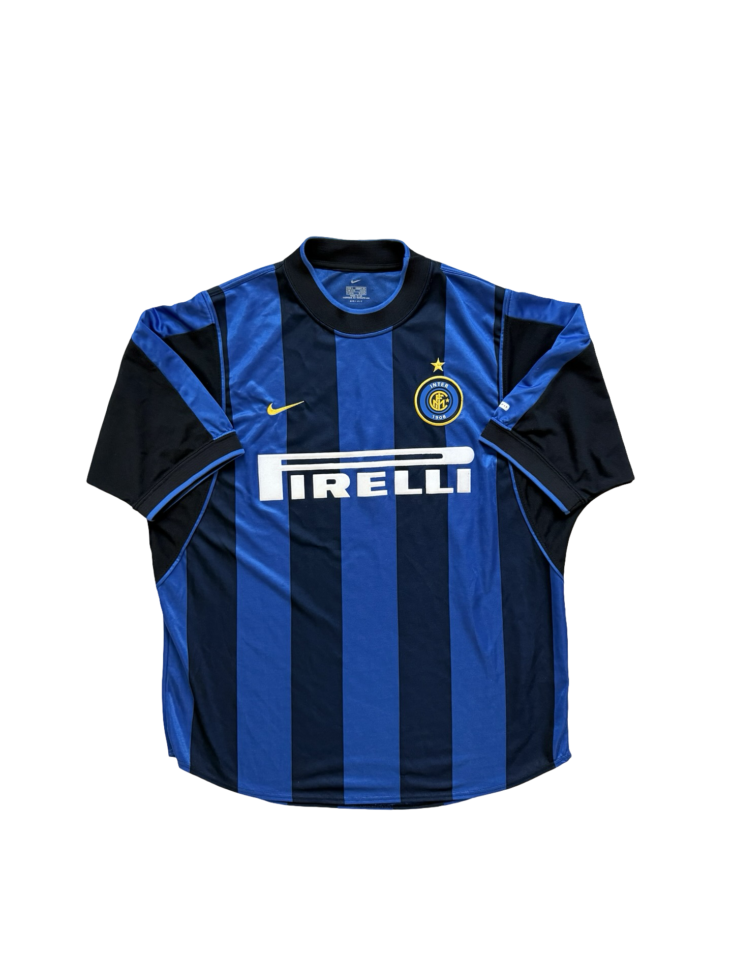 Soccer Vtg Inter Milan 1999/00 Nike Pirelli Football Home Jersey Size L