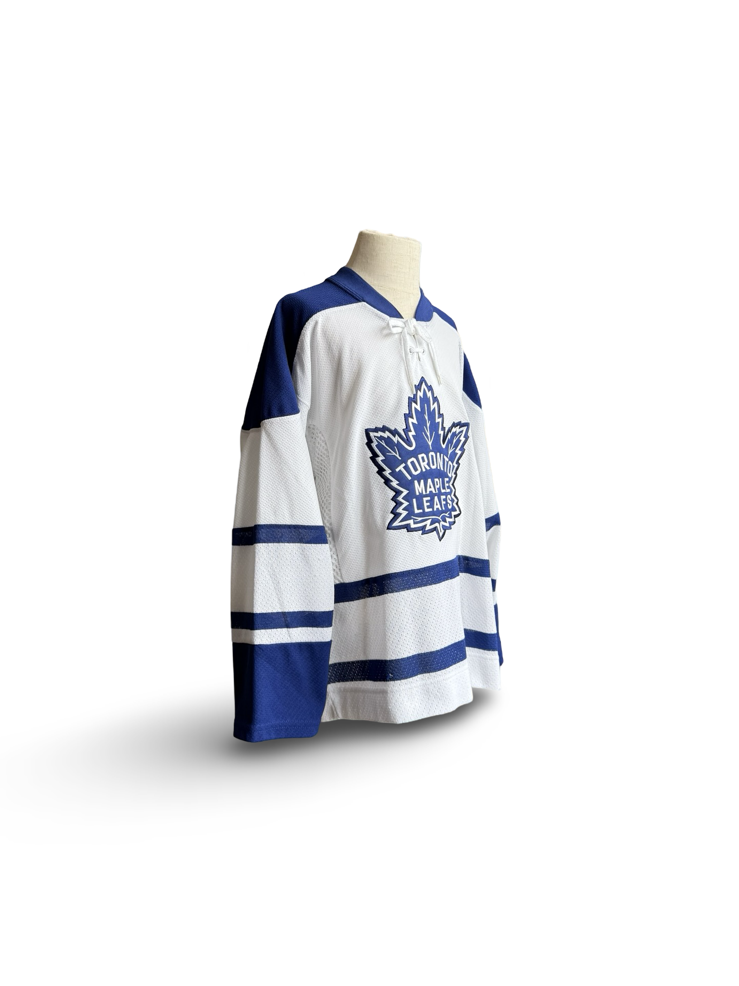 NHL Vtg 90’s Toronto Maple Leafs Koho Air Knit Jersey Size Youth S/M