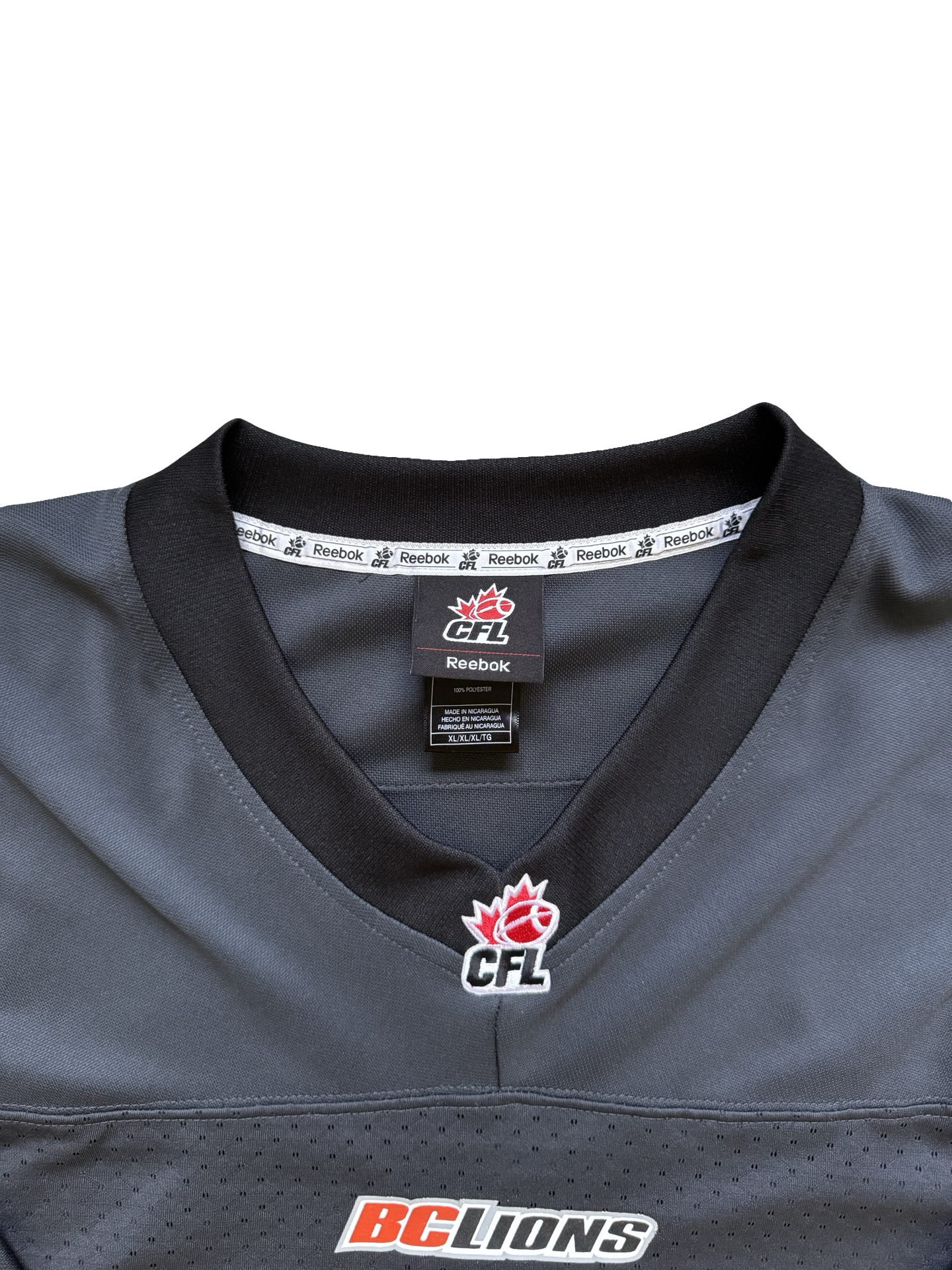CFL BC Lions Reebok Football Jersey Size XL
