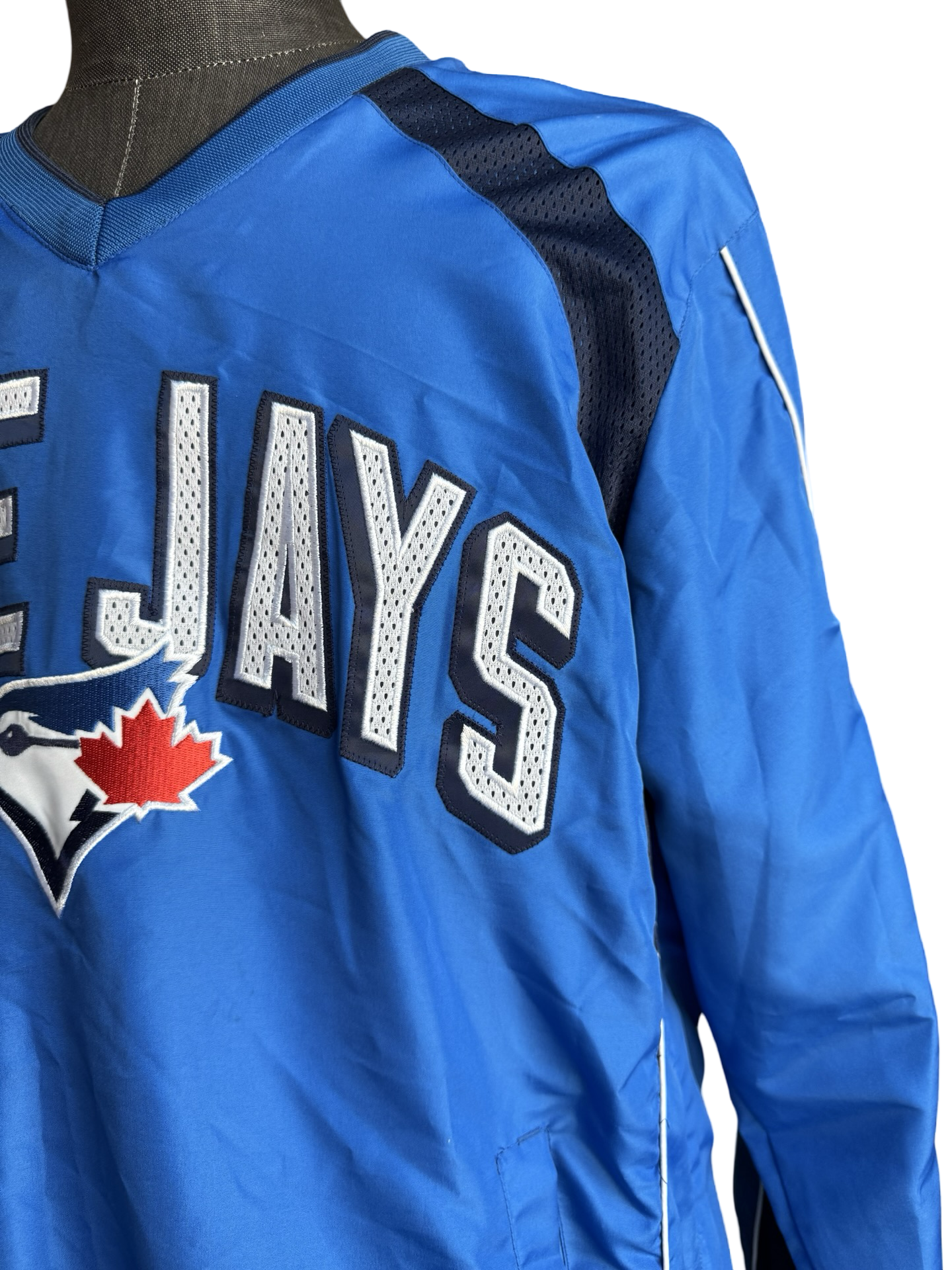 MLB Toronto Blue Jays GII Carl Banks Pullover Windbreaker Size L