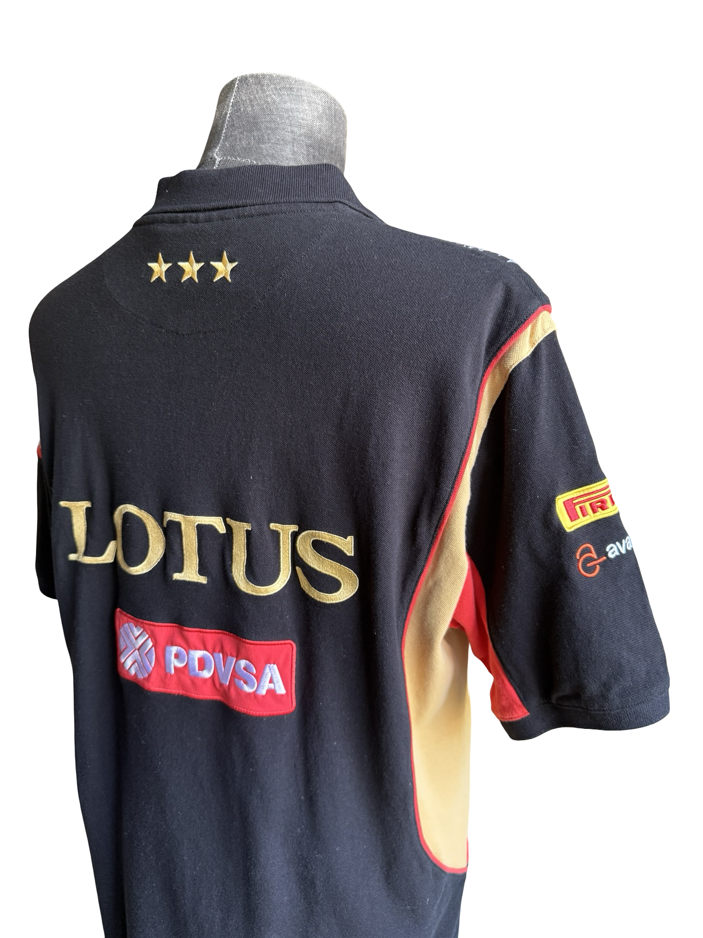 RACING F1 Vtg Lotus Renault Racing Team Polo Shirt Size 2XL