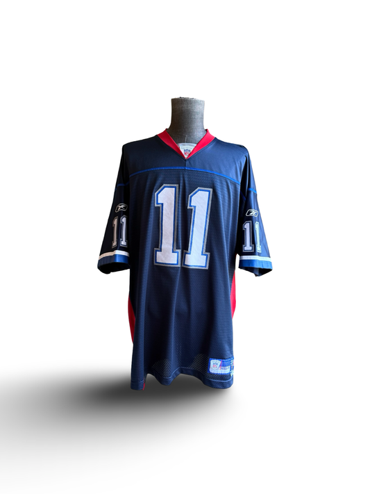 NFL Vtg Drew Bledsoe 11 Buffalo Bills Reebok Football Jersey Size 2XL