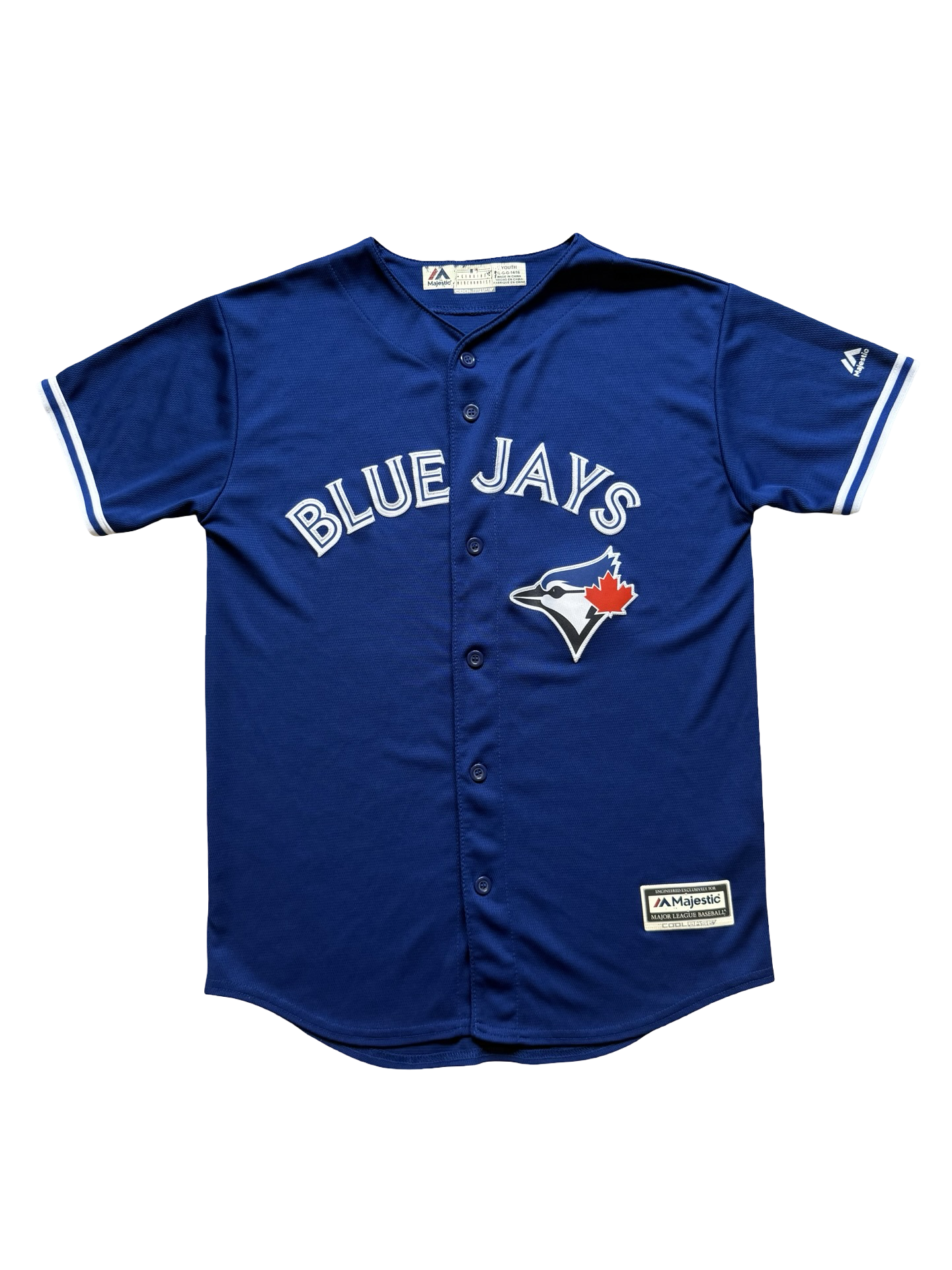 YOUTH MLB Marcus Stroman 6 Toronto Blue Jays Majestic Baseball Jersey Size Youth L