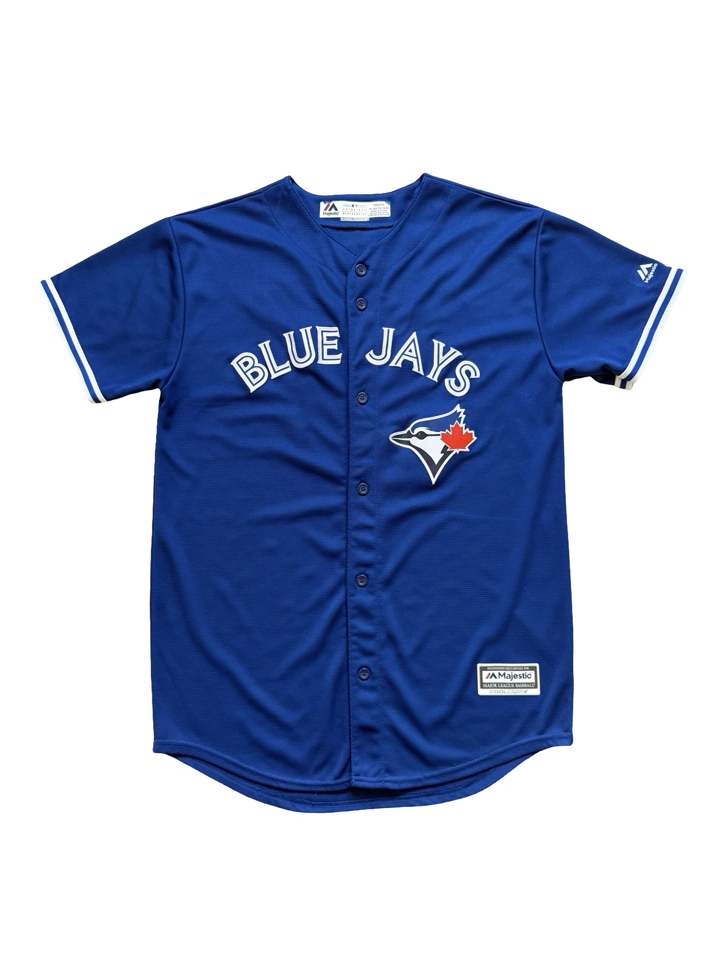 YOUTH MLB Troy Tulowitzki 2 Toronto Blue Jays Majestic Baseball Jersey Size Youth XL