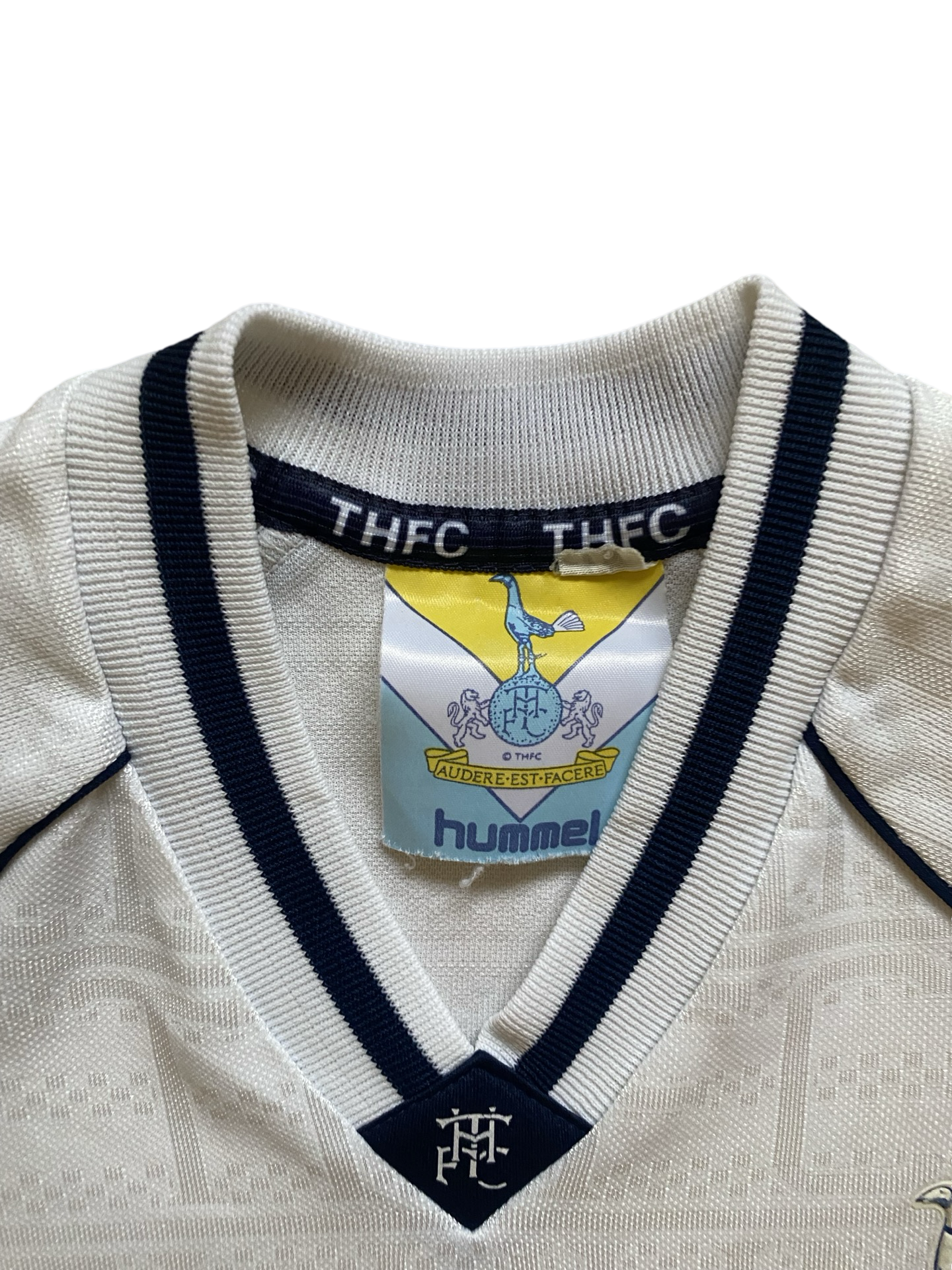 EPL Vtg Tottenham Hotspur FC 1989-91 Hummel Football Home Jersey Size Youth M