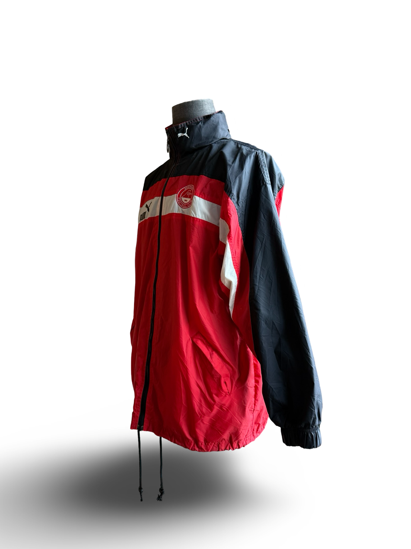 Soccer SPL Vtg Aberdeen FC 1998-00 Puma Windbreaker Football Training Jacket Size M