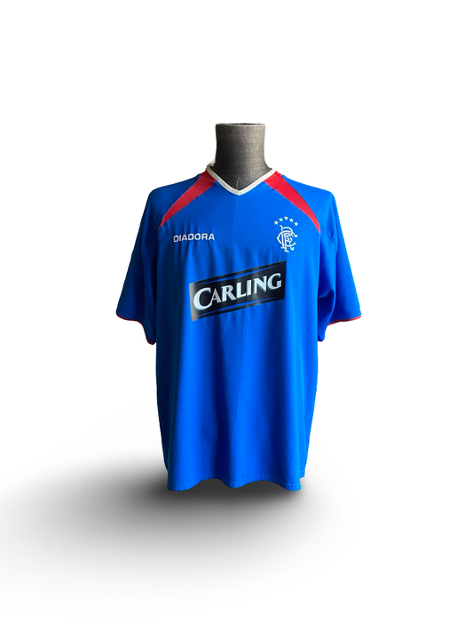 Soccer Vtg SPL Glasgow Rangers 2003-05 Diadora Football Home Jersey Size L