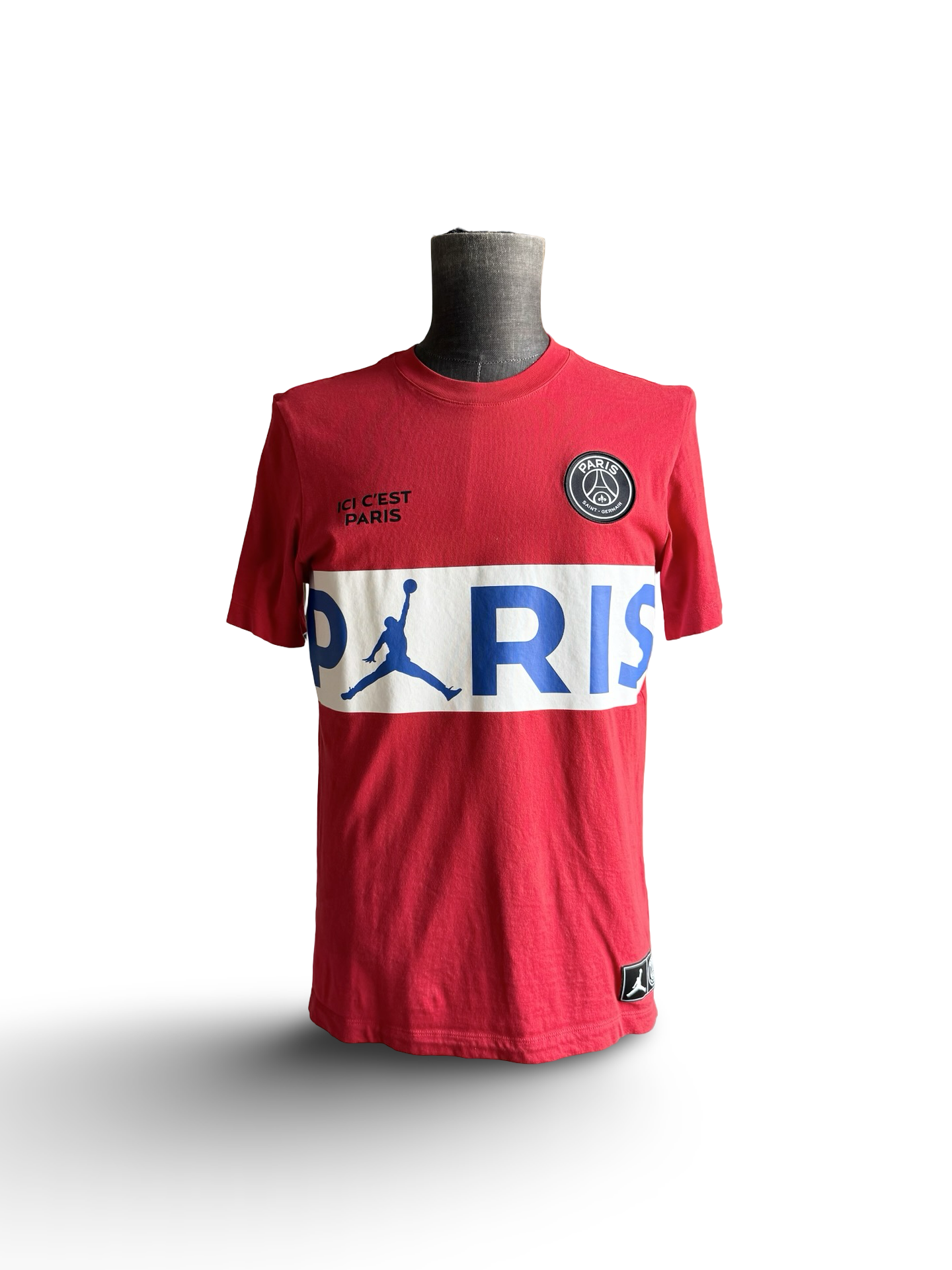 Soccer Paris Saint-Germain X Jordan PSG Wordmark Football T-Shirt Size S