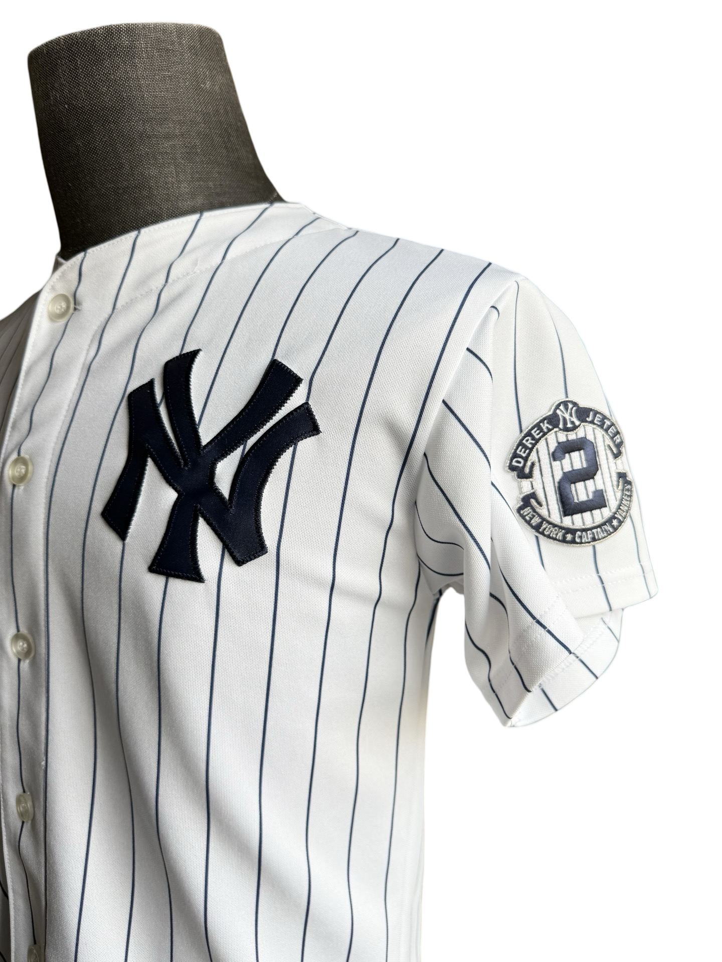 YOUTH MLB Derek Jeter 2 New York Yankees Majestic Baseball Jersey Size Youth L