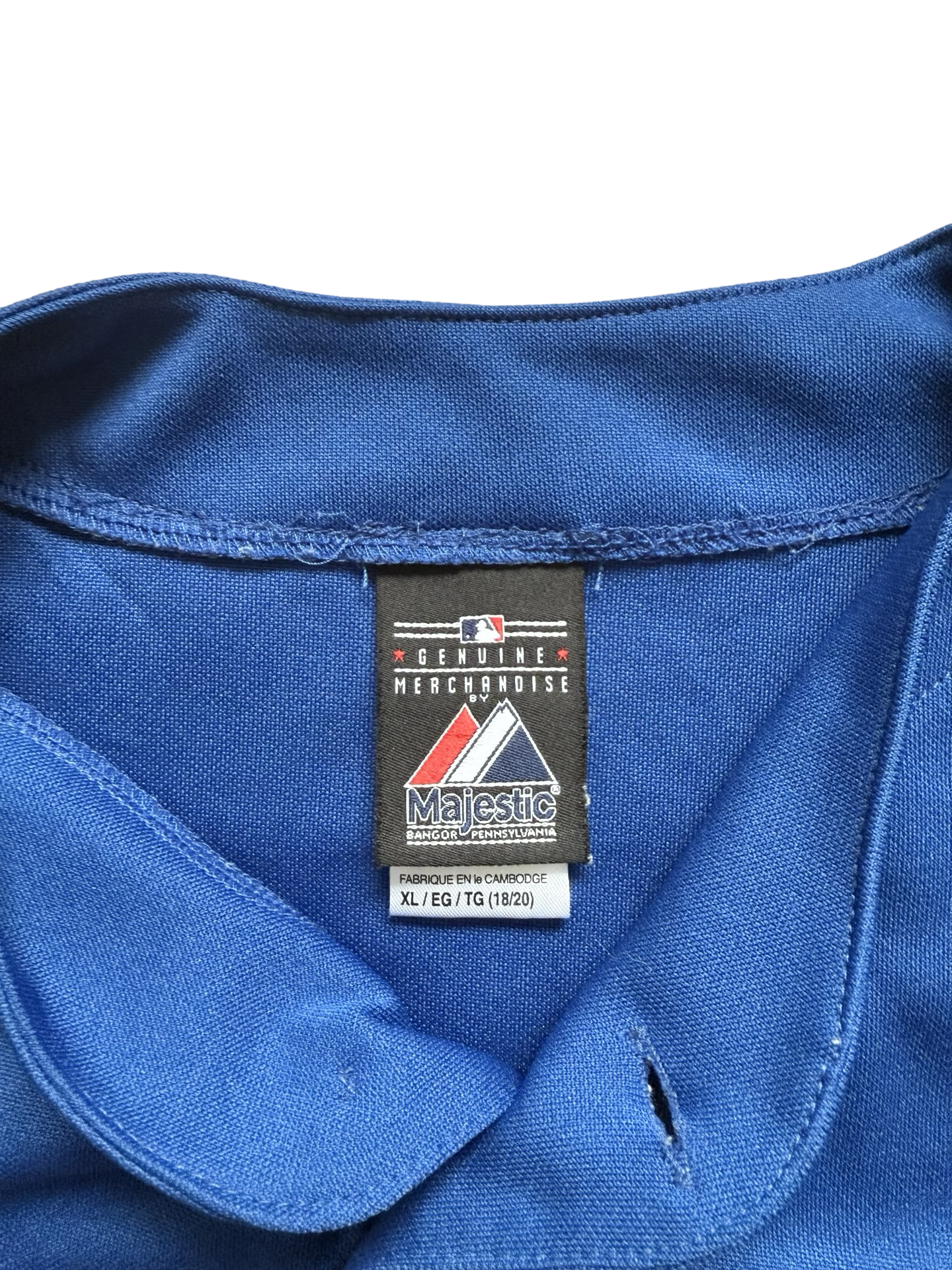 YOUTH MLB Jose Bautista 19 Toronto Blue Jays Majestic Baseball Jersey Size Youth XL