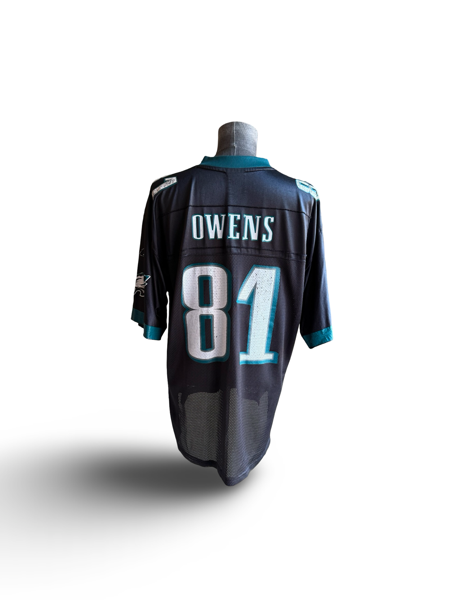 NFL Vtg Terrell Owens 81 Philadelphia Eagles Reebok Football Jersey Size L