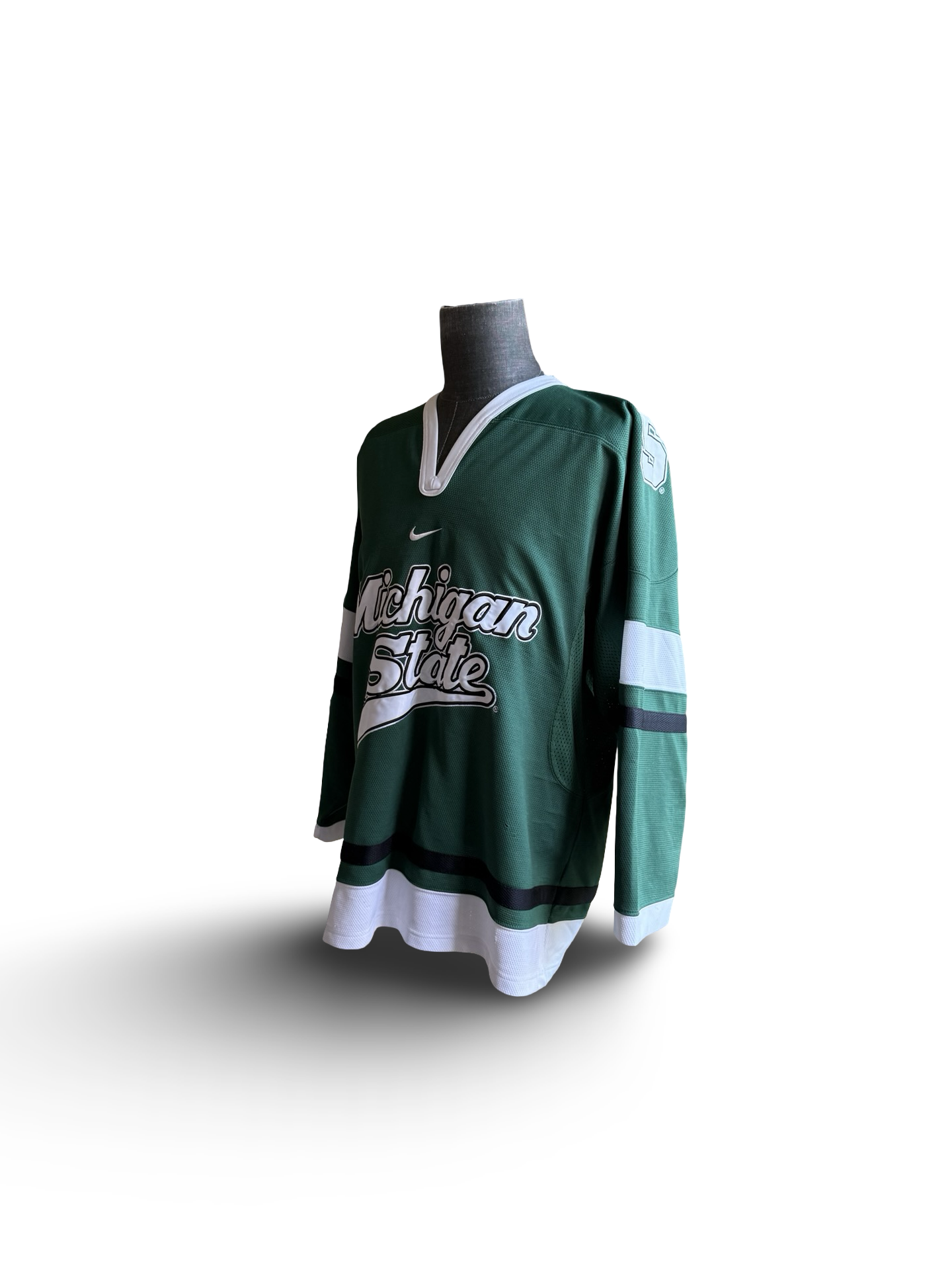 NCAA Vtg Michigan State Spartans Y2K Nike Hockey Jersey Size L
