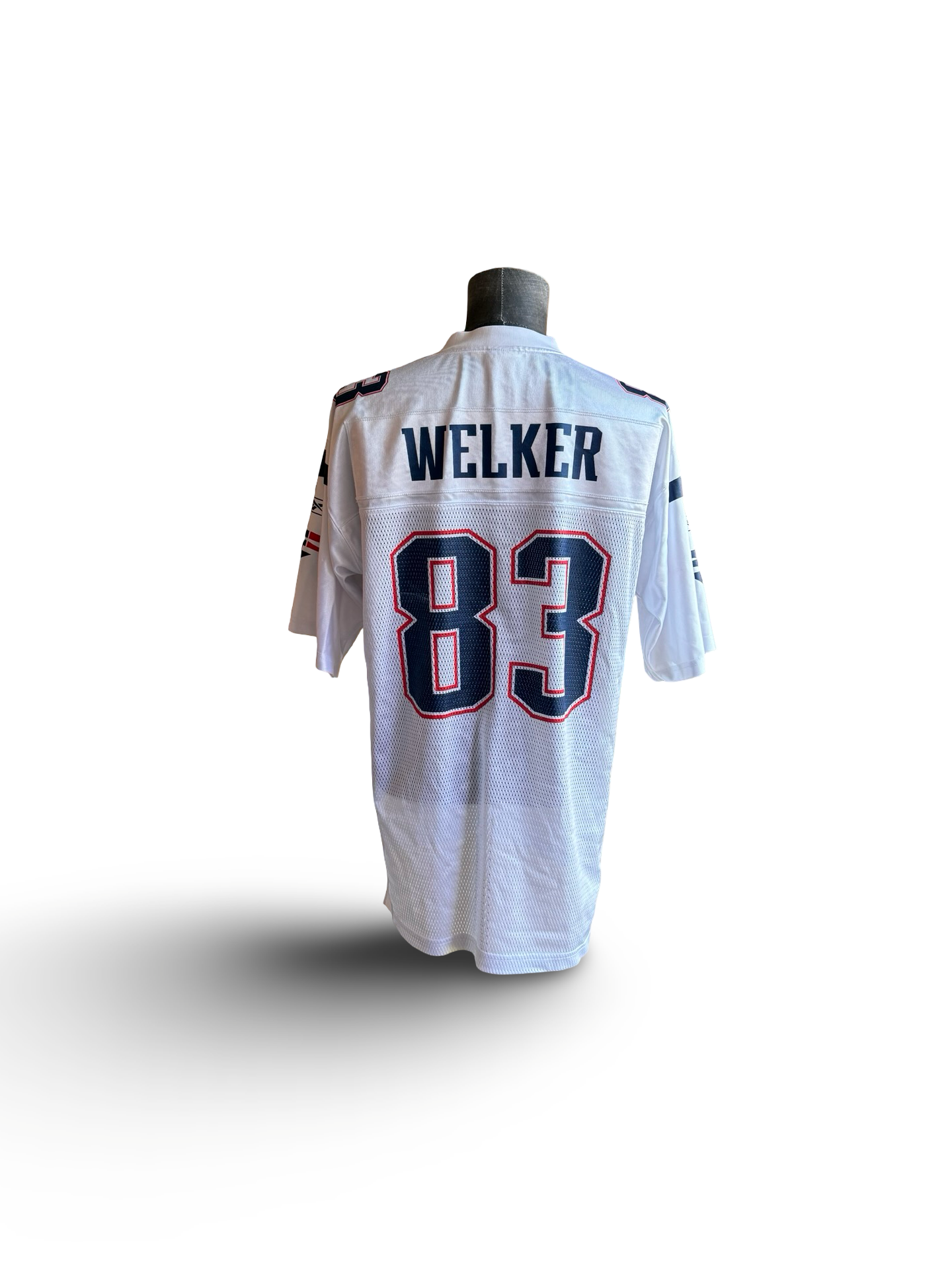 NFL Wes Welker 83 New England Patriots On Field Reebok Football Jersey Size M