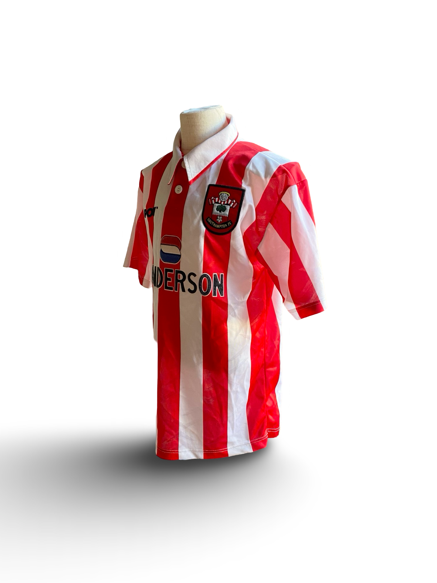 EPL Vtg Southampton FC 1995-97 Pony Football Home Jersey Size Youth L