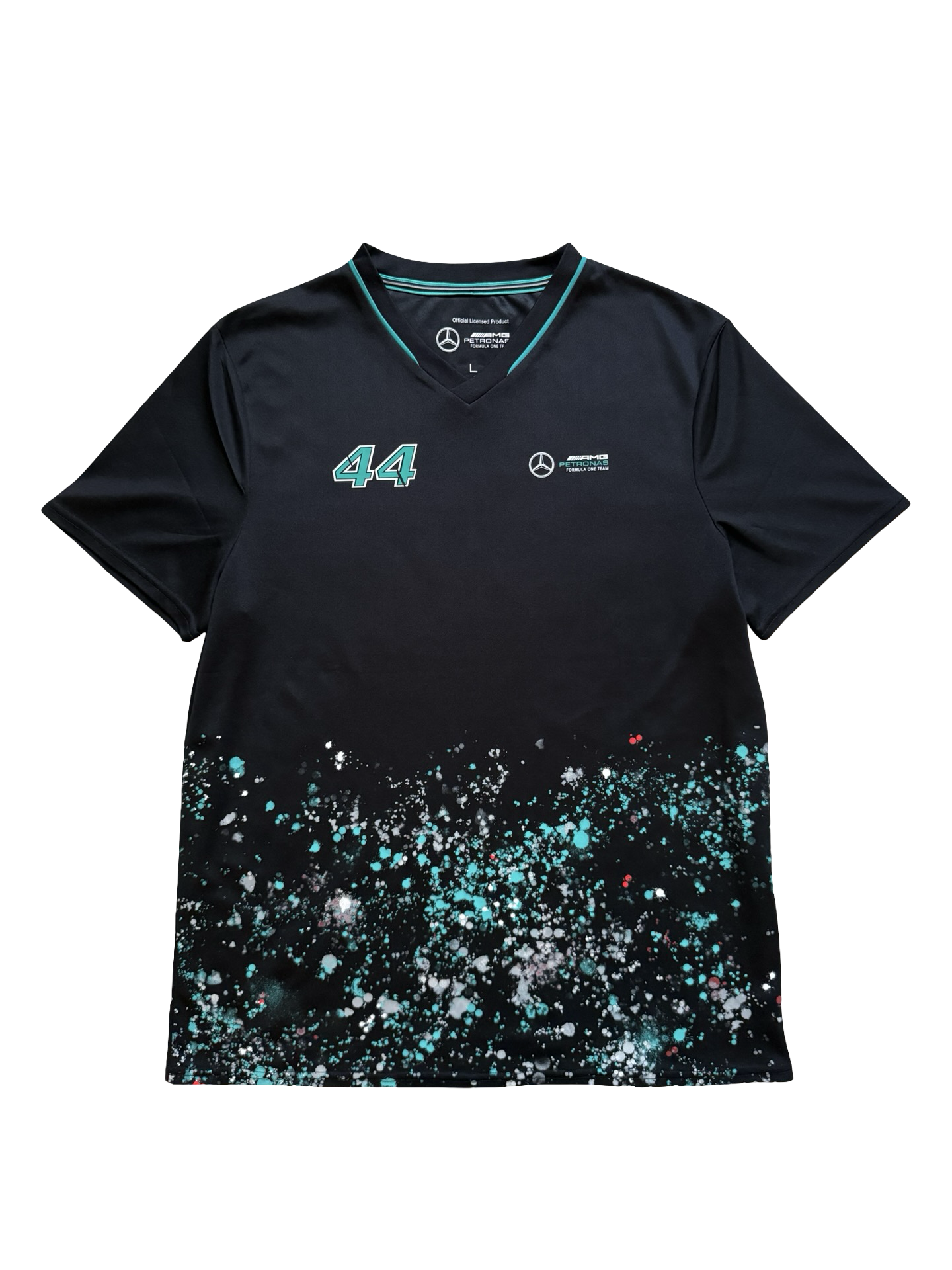 RACING F1 Lewis Hamilton 44 Mercedes AMG Petronas Team T-Shirt Size L