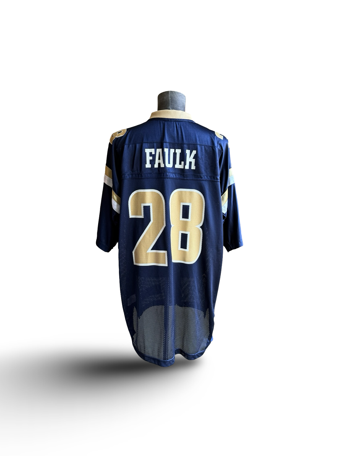 NFL Vtg Marshall Faulk 28 St Louis Rams Reebok 00’s Football Jersey Size XL