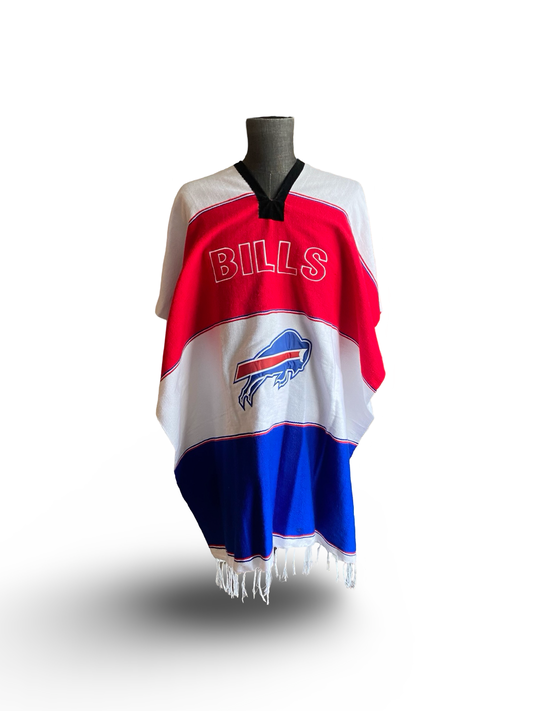 NFL Buffalo Bills Poncho Acrylic Cotton Size OS