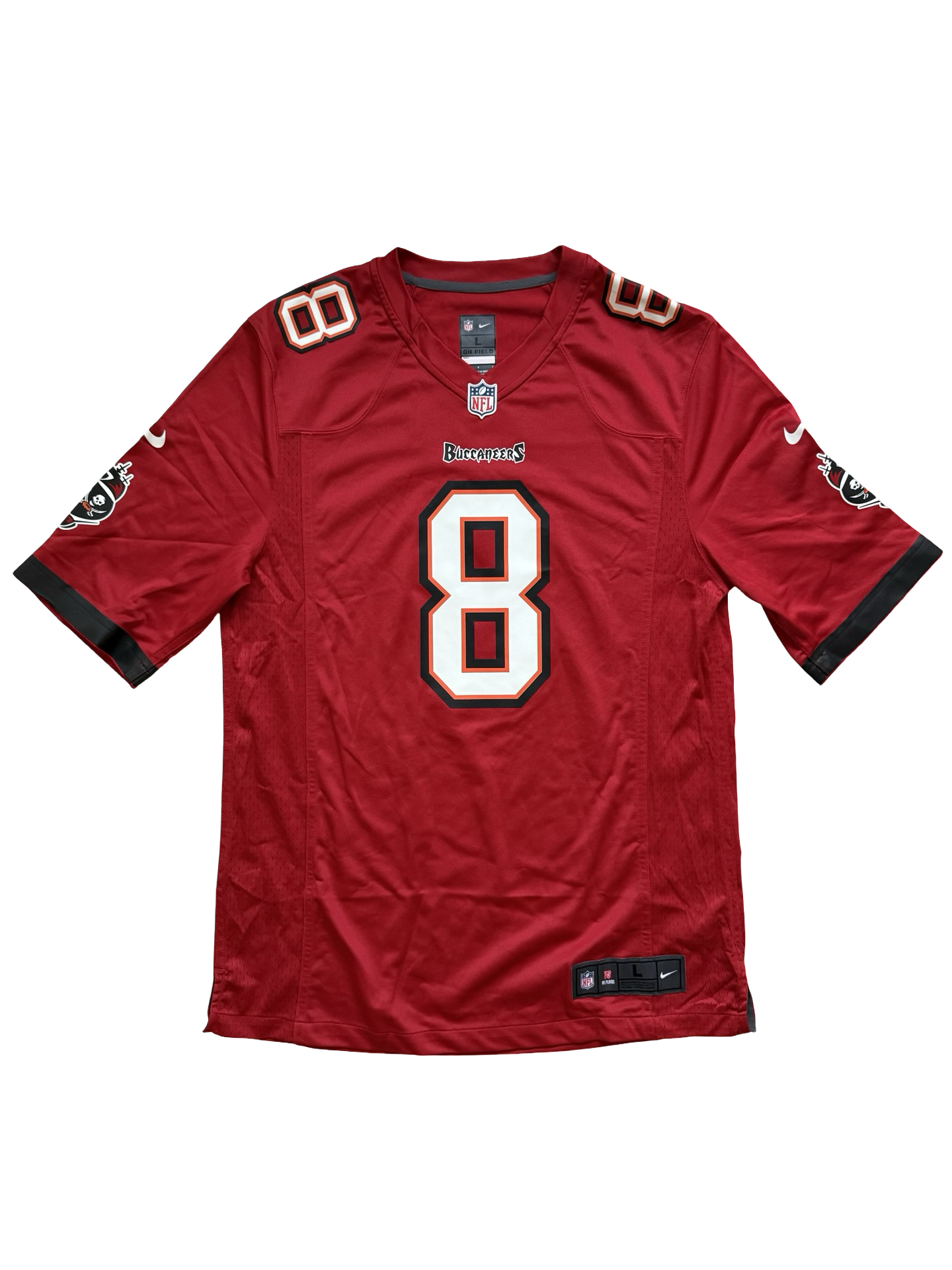 NFL Mike Glennon 8 Tampa Bay Buccaneers Nike Football Jersey Size L