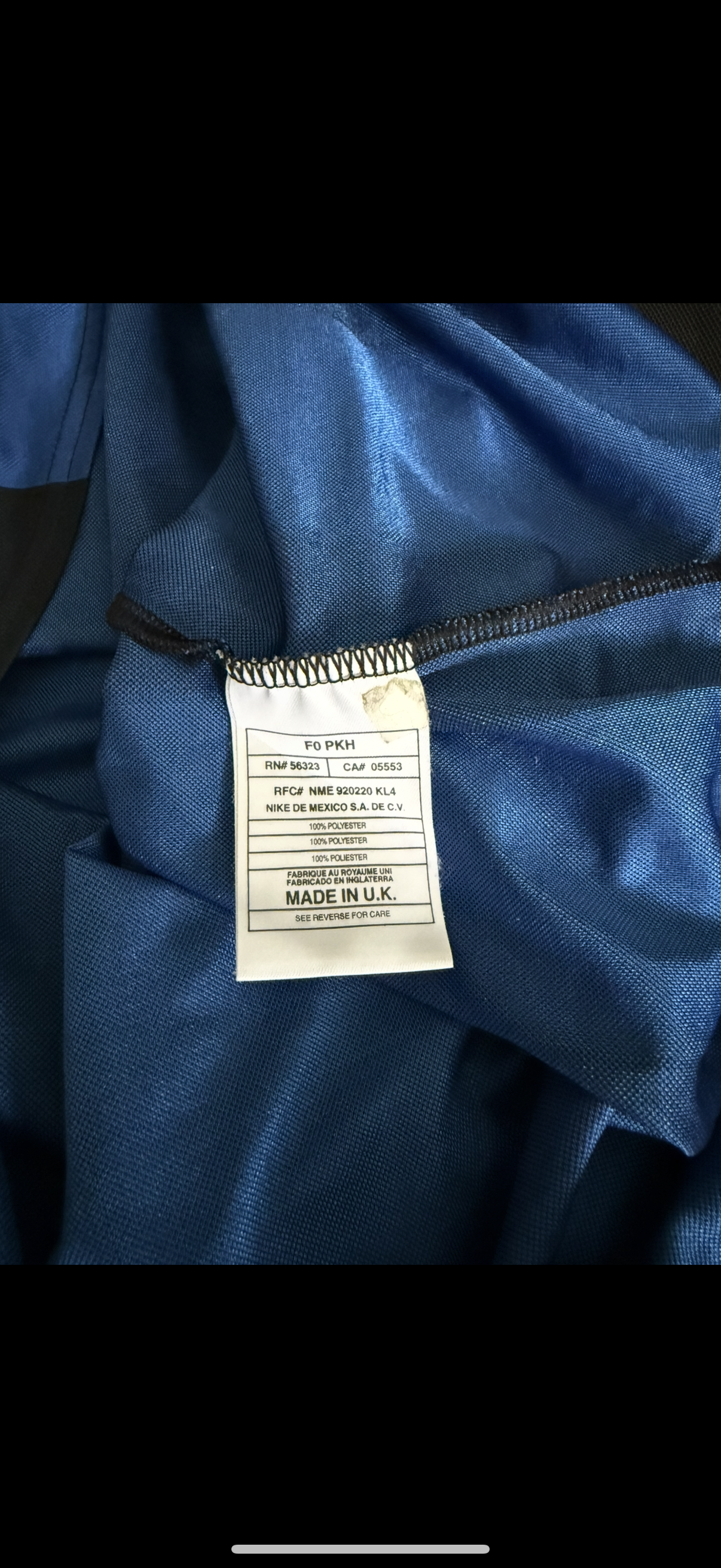 Soccer Vtg Inter Milan 1999/00 Nike Pirelli Football Home Jersey Size L