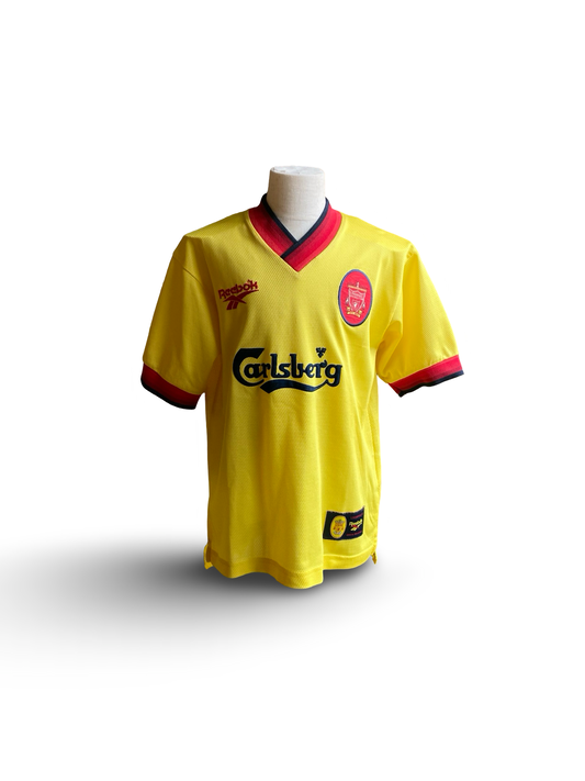 EPL Vtg Liverpool FC 1997-99 Reebok Football Away Jersey Size Youth L