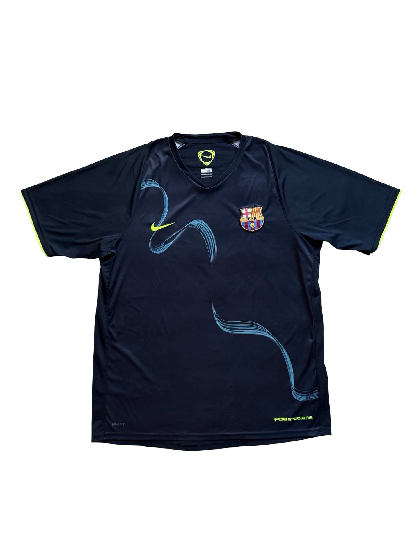 Soccer LaLiga Vtg Barcelona 2007-08 Nike Football Training Jersey Size XL