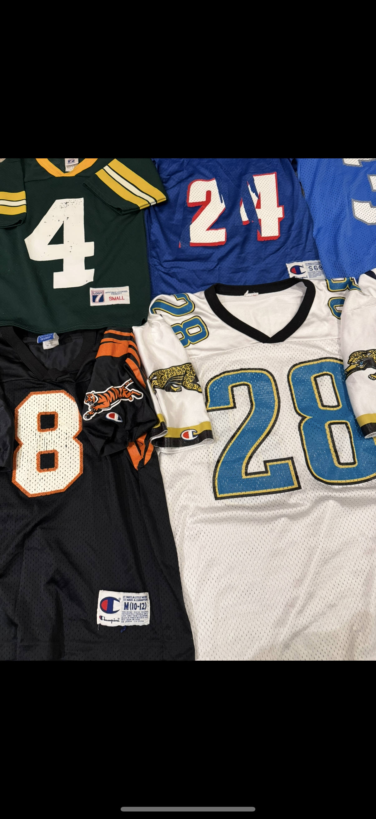YOUTH NFL Bundle Vtg 90’s/00’s Football Jerseys Size Mix Youth S-XL